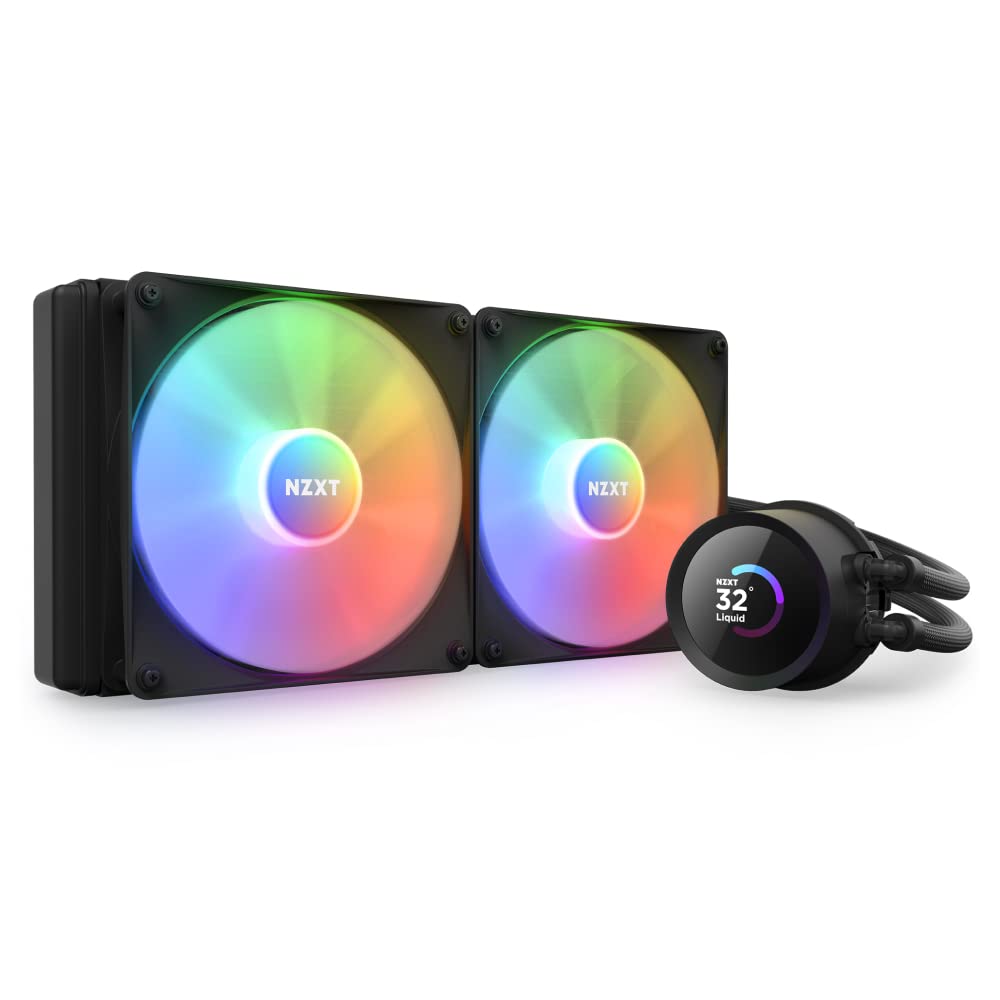 NZXT Kraken 280 RGB AIO Liquid CPU Cooler - 280mm Radiator, 1.54