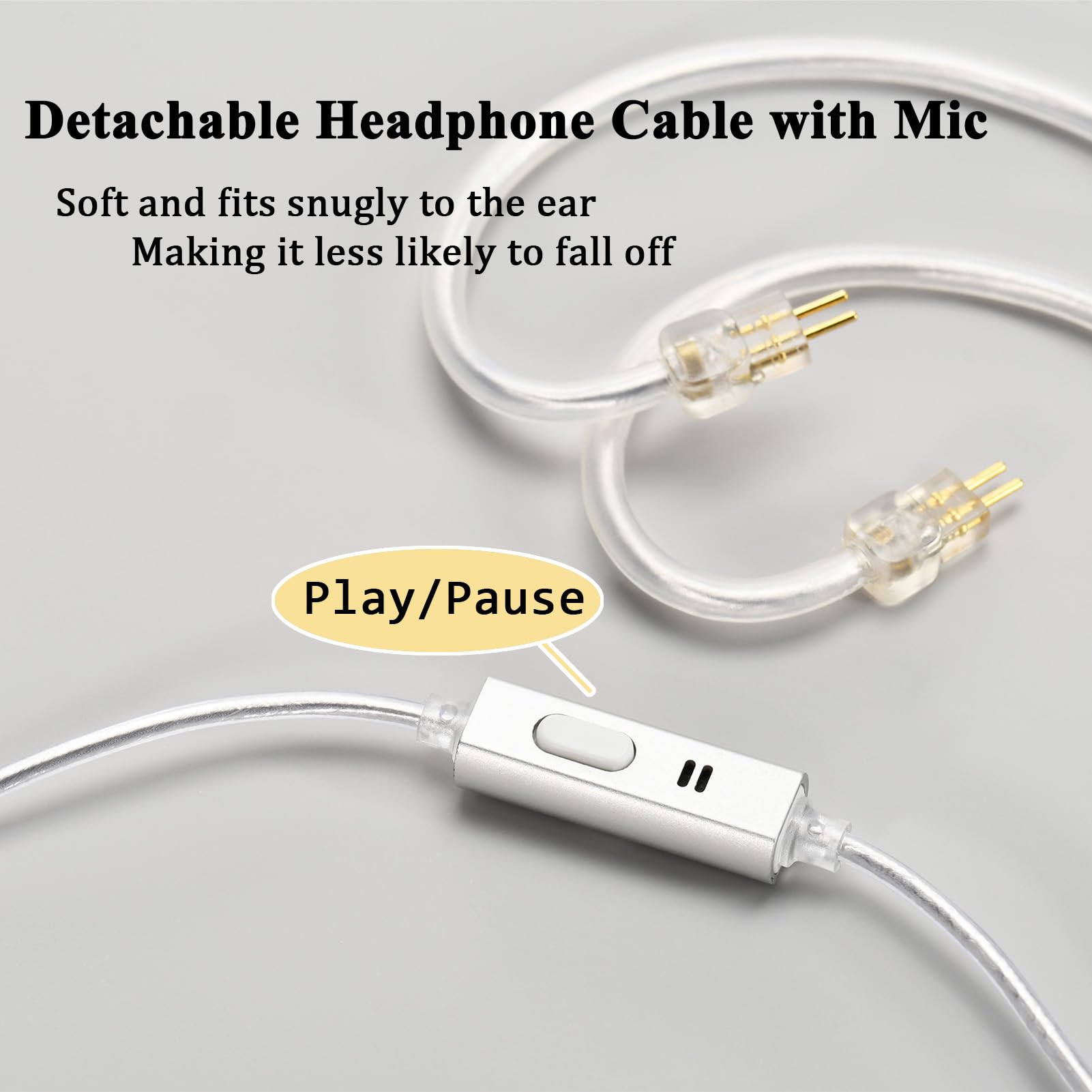 QOA Celest Wyvern 10mm LCP Driver HiFi Wired In-Ear Monitor Headphones with Detachable Cable & Mic - Professional IEM Earbuds for Musicians, Audiophiles, DJs, Gaming & Studio Recording