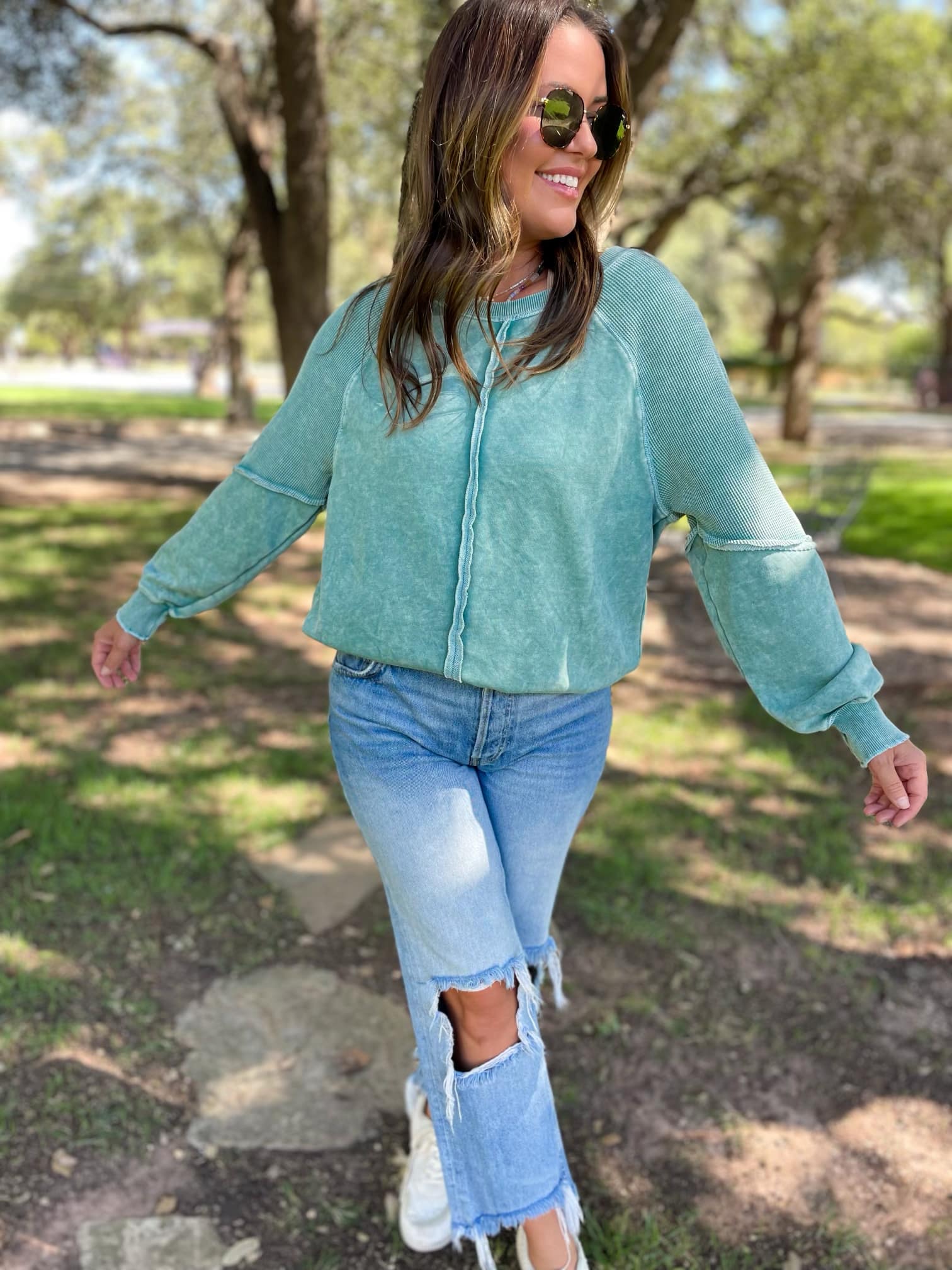 PREORDER: Elliott Exposed Seam Sweatshirt - 5 Color Options | Cozy Unisex Pullover for Casual Wear & Street Style