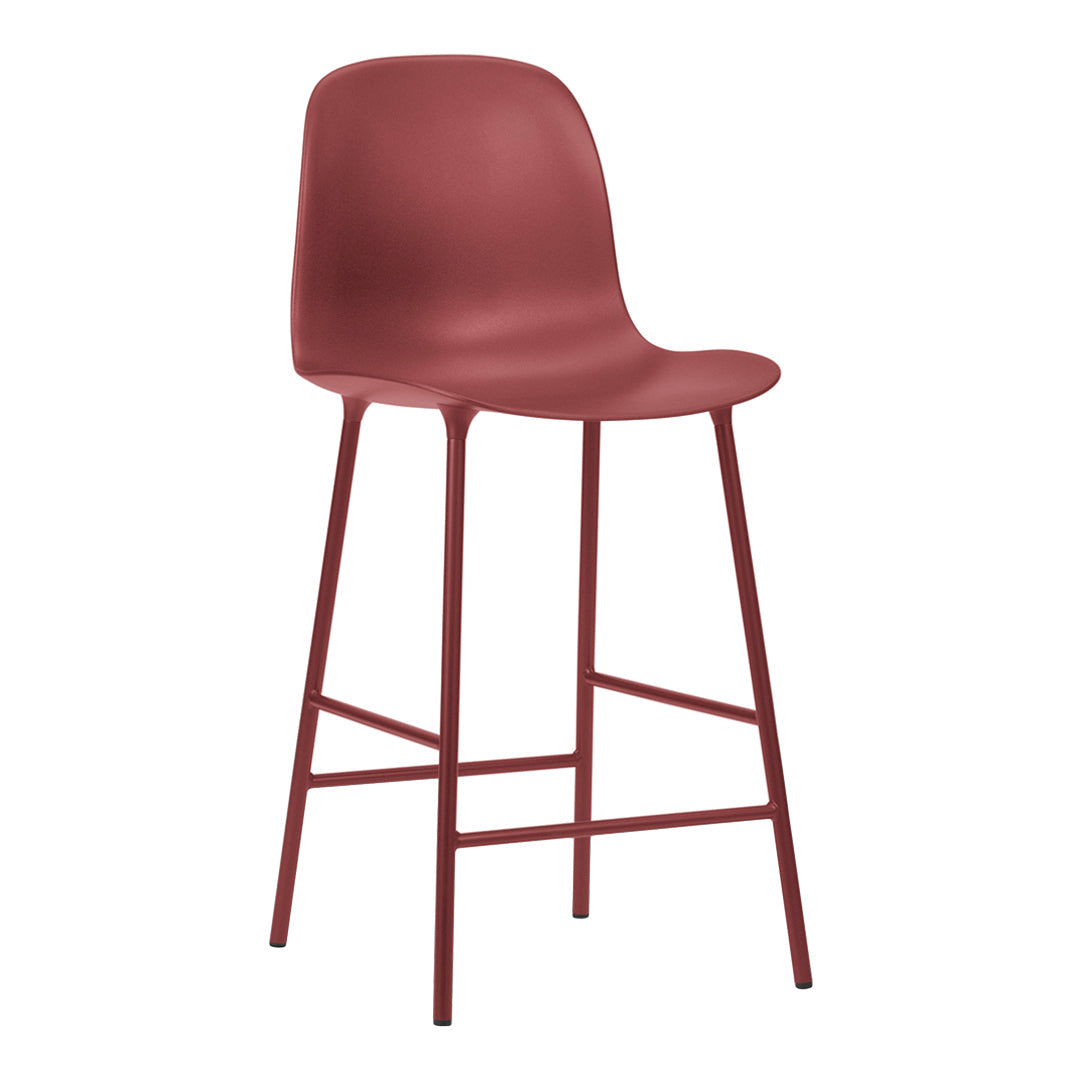 Modern Form Counter Stool - Adjustable Height Bar Stool for Kitchen Island, Breakfast Nook & Home Bar - Sleek Contemporary Design for Dining & Entertaining