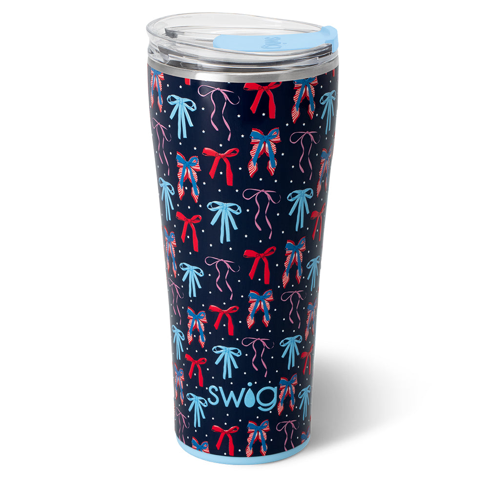 Miss Independence 32oz Tumbler - Insulated Stainless Steel Water Bottle with Lid & Straw - Perfect for Travel, Gym & Outdoor Activities