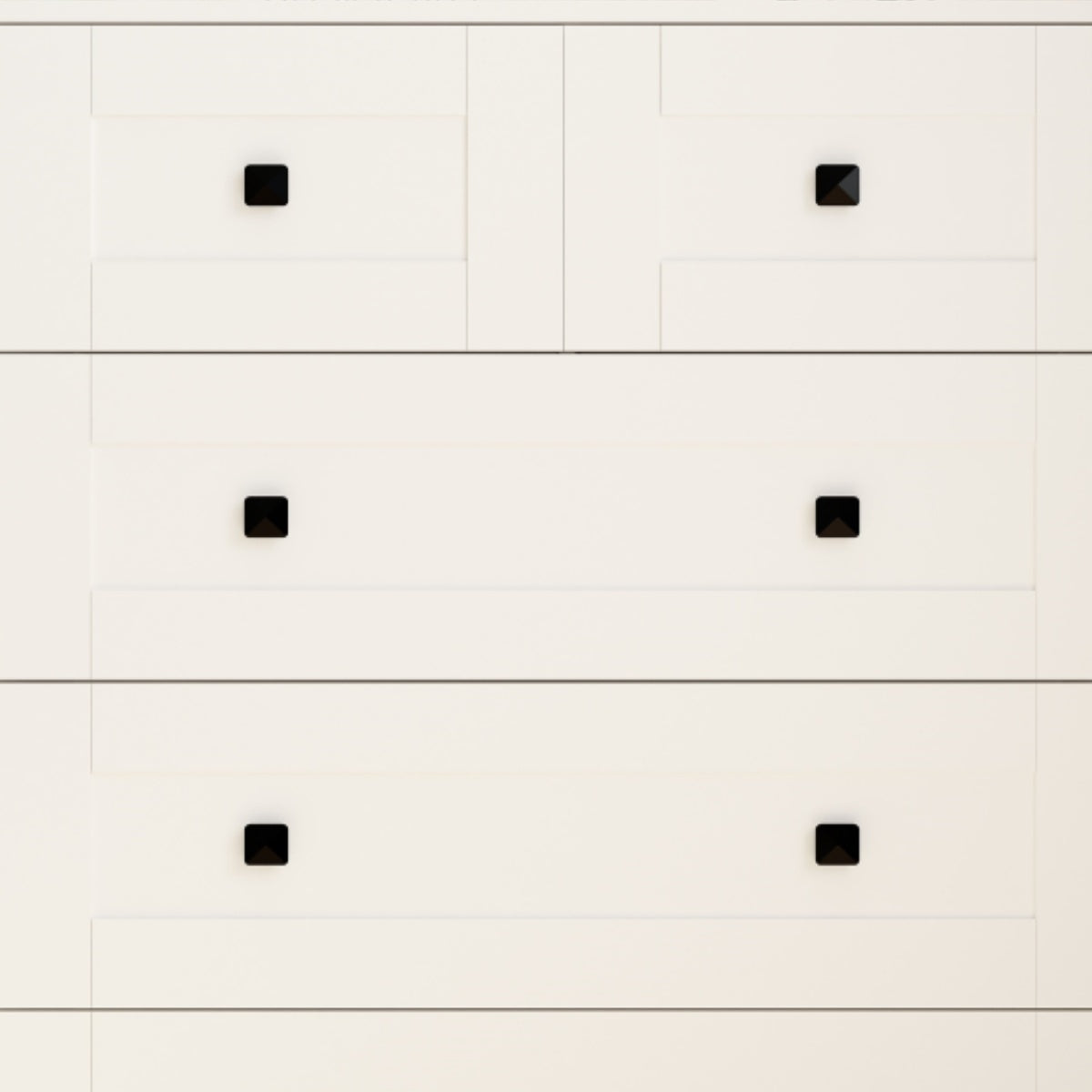 5-Drawer White Farmhouse Chest of Drawers - Perfect for Bedroom Storage & Rustic Home Decor