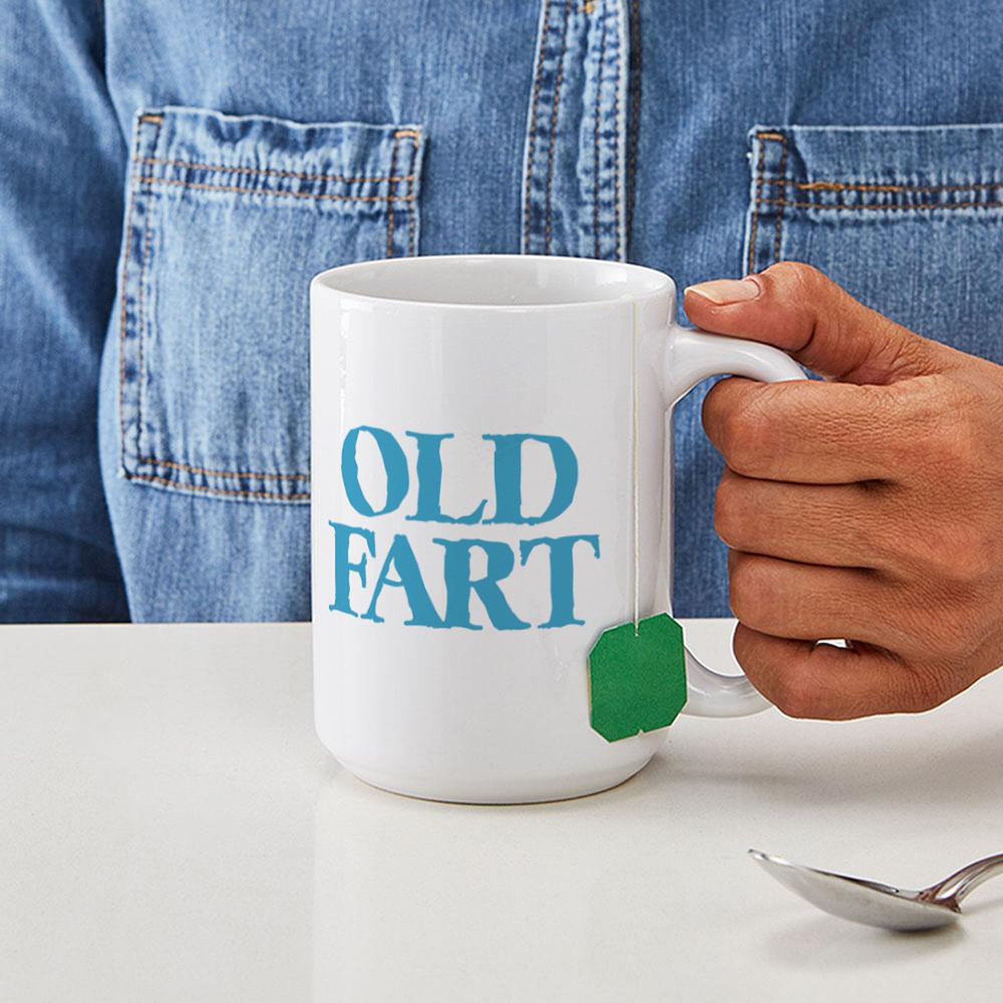 Old Fart 15 oz Ceramic Coffee Mug (444ml) - Funny Novelty Gift for Dad, Grandpa & Retirement - Perfect for Office, Home & Coffee Lovers