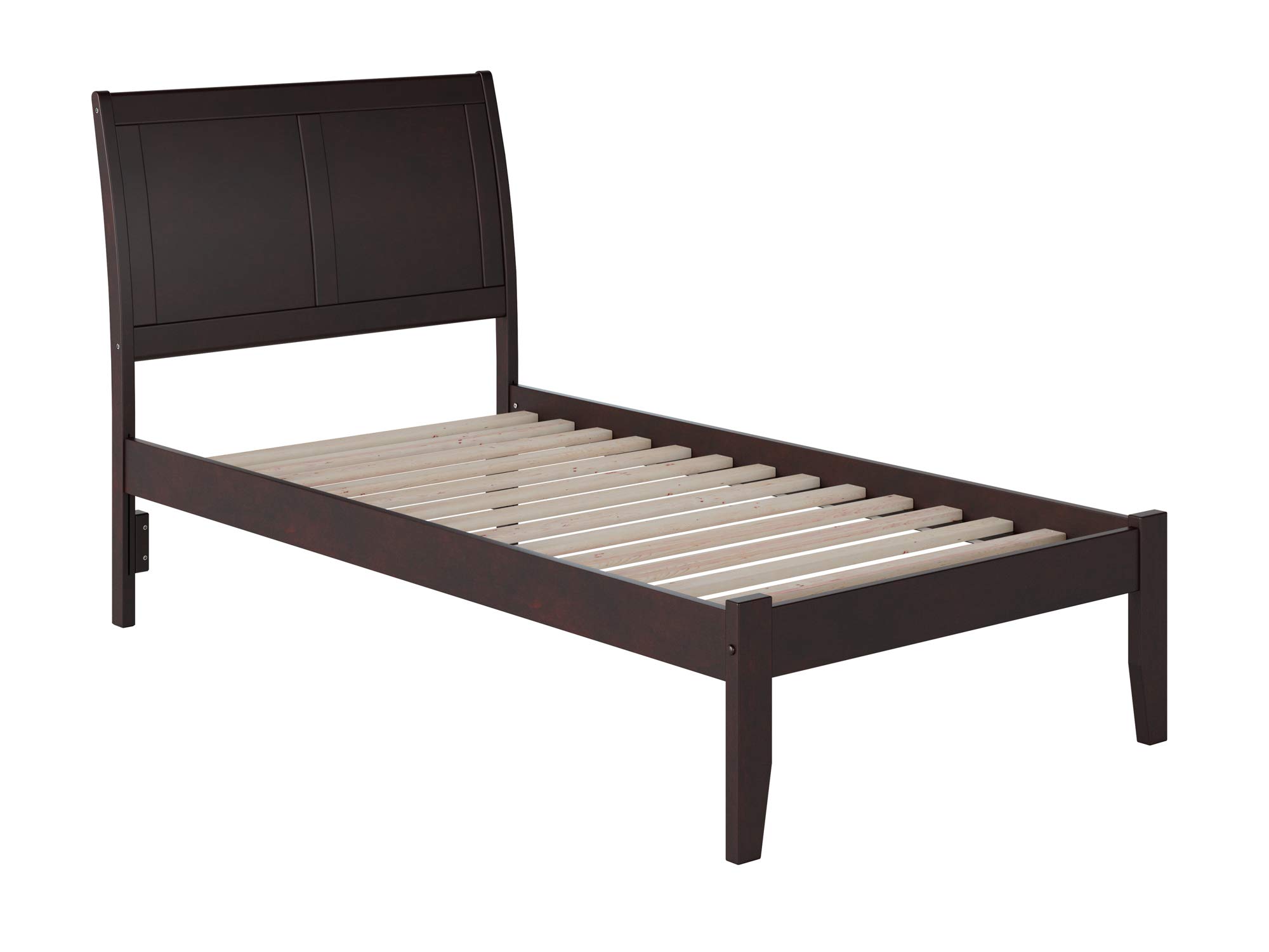 AFI Portland Twin Platform Bed Frame with USB Charging Ports - Espresso Finish for Modern Bedrooms, Kids Rooms & Small Spaces