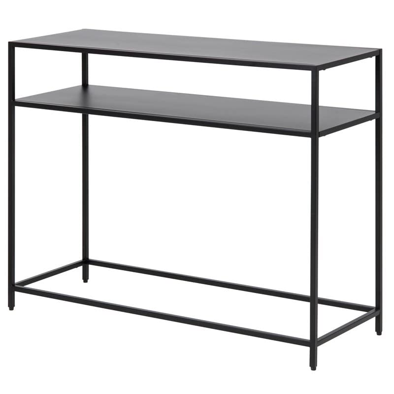 RST Brands Kamas Matte Black Console Table - Entryway, Living Room & Hallway Furniture for Home Decor