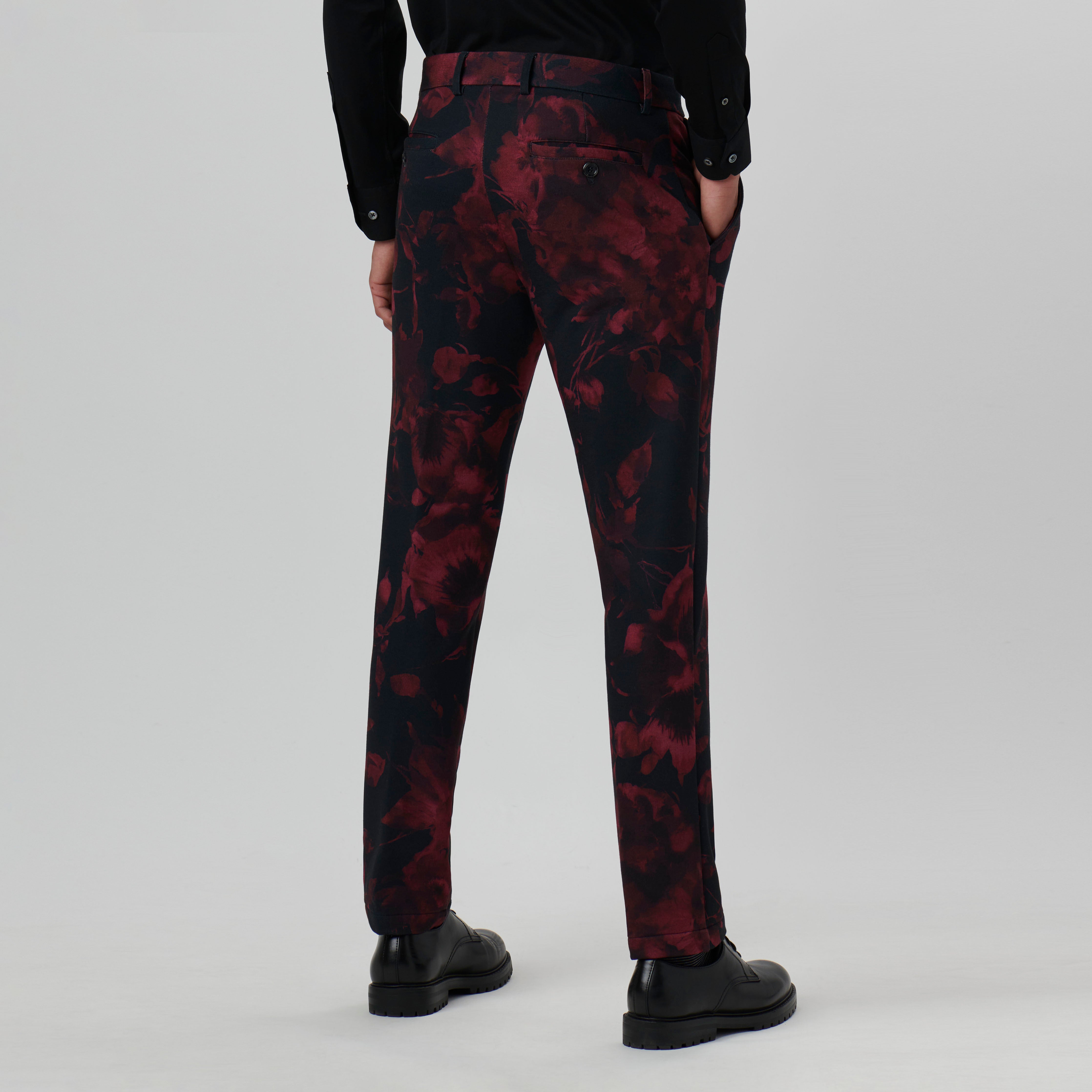 Stylish Floral Printed Chino Pants for Men - Comfortable Casual & Office Wear - Perfect for Spring Summer Outfits, Dates, and Business Casual Occasions