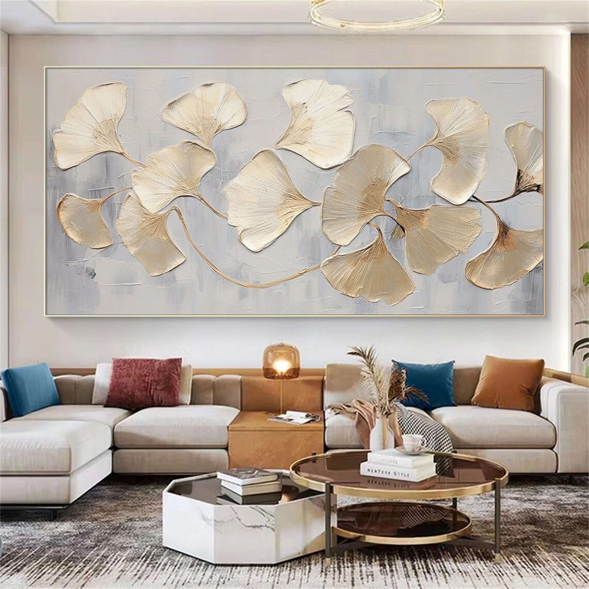 Stretched Frameless Canvas for Flower and Tree Painting #FT035 - Perfect for Home Decor, Office Wall Art, and Gift Giving