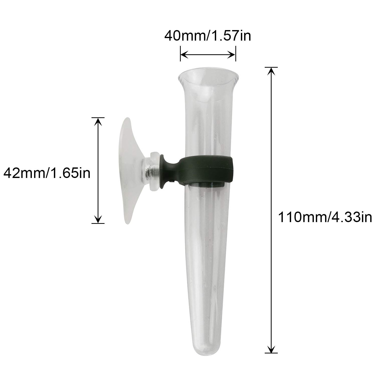 4pcs Suction Cup Buckles with Water Storage Tubes - Orchid Flower Nutrition Liquid Pipes for Fresh Flowers, Flower Shops & Home Gardening Use
