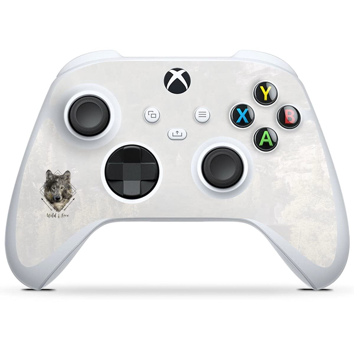 Premium Xbox Series S Controller Skin - Wolf Watercolor Pastel Design | Compatible with Microsoft Xbox Series S | Durable Vinyl Sticker for Gaming Protection & Style | Perfect for Gamers & Collectors