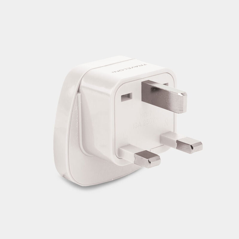 Travelon UK Grounded Adapter Plug - Universal Power Converter for UK to US Outlets | Perfect for Travel, Business Trips & Charging Electronics in the UK