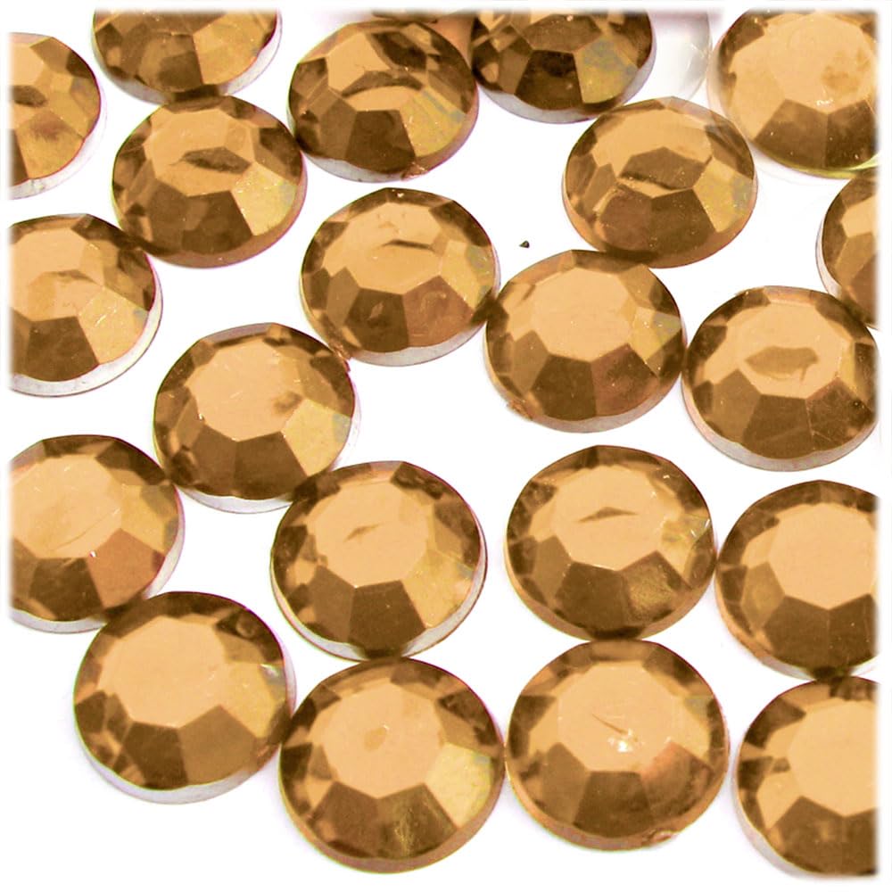 1000pcs 16mm Orange Rhinestones Flatback for DIY Crafts, Jewelry Making, Nail Art, and Home Decor - The Crafts Outlet