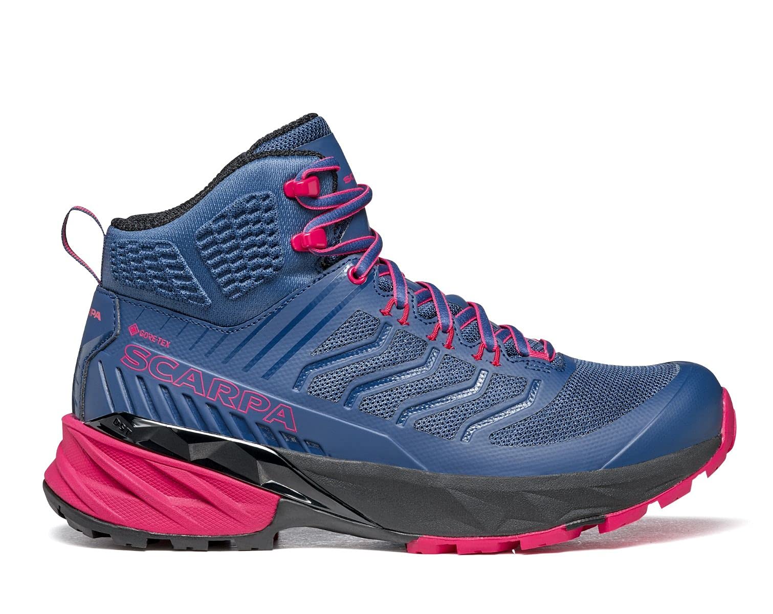 SCARPA Women's Rush Mid GTX Waterproof Hiking Shoes - Gore-Tex Trail Running Boots for Outdoor Adventures & Mountain Trekking