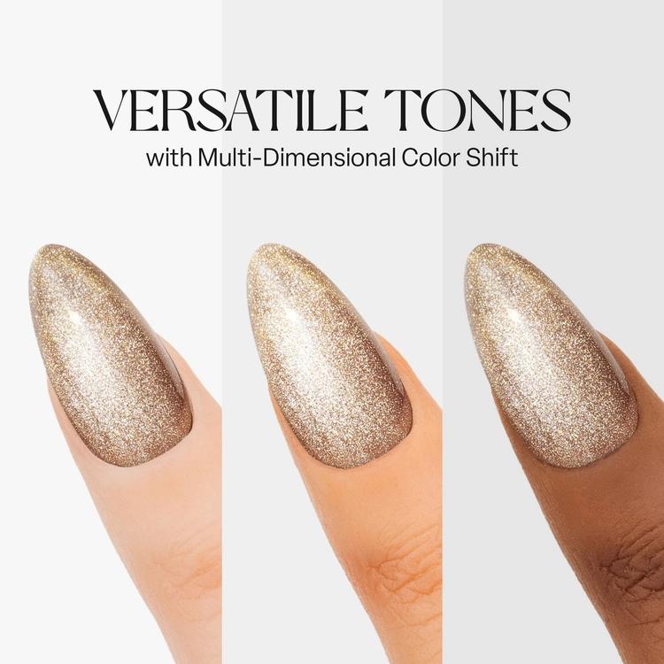 Apres Gel-X Cat Eye Nail Polish - Wheel of Fortune CE18 | Long-Lasting Glitter Gel for Manicures & Pedicures | Perfect for Parties, Weddings & Special Occasions