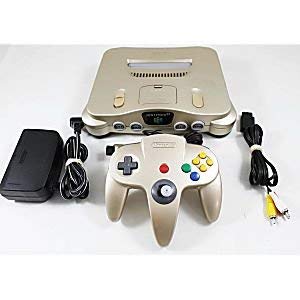 Limited Edition Gold Nintendo 64 Console - Refurbished | Retro Gaming System for Collectors & Classic Game Enthusiasts | Perfect for Nostalgic Gaming Nights & Display