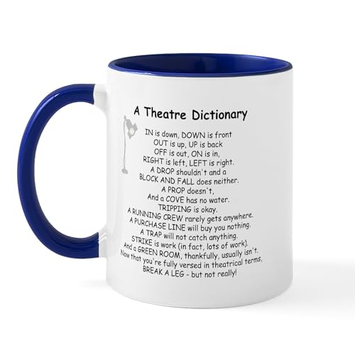 White/Navy Inside - A Theatre Dictionary Mug