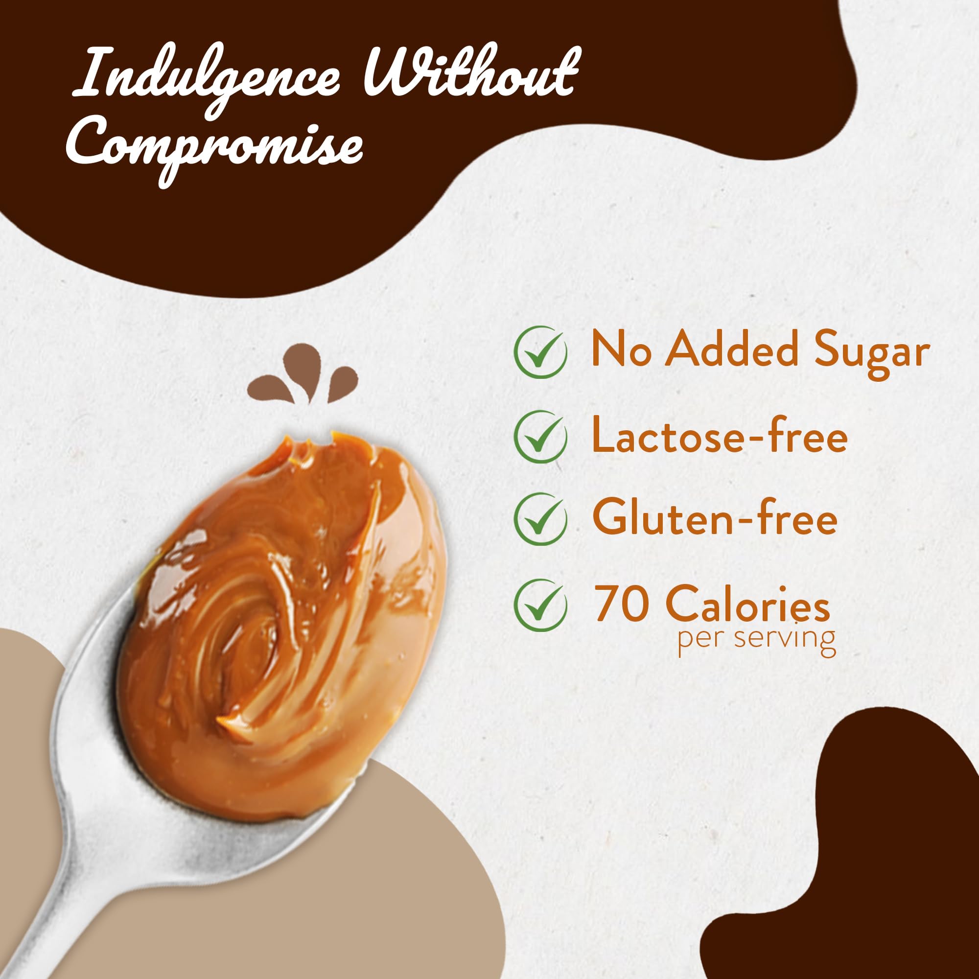 No Sugar Added San Antonio Dulce de Leche Classic Milk Caramel Spread - Gluten Free & Lactose Free Dessert Topping for Ice Cream, Cakes, Coffee, Pancakes & Fruit Dip - 15oz (Pack of 6) | Perfect for Baking, Breakfast & Sweet Treats