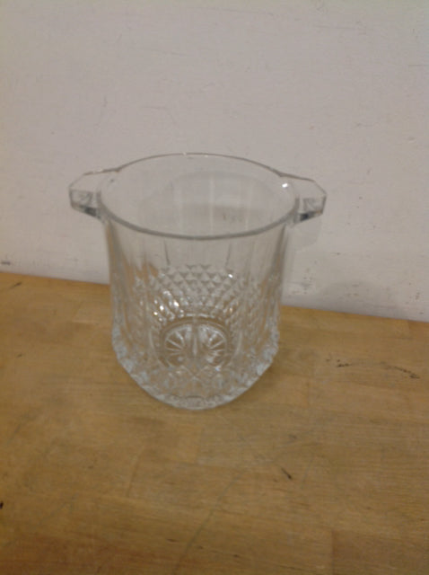 8-Cut Crystal Ice Bucket - Elegant Champagne Wine Cooler for Weddings, Parties & Home Bar Decor