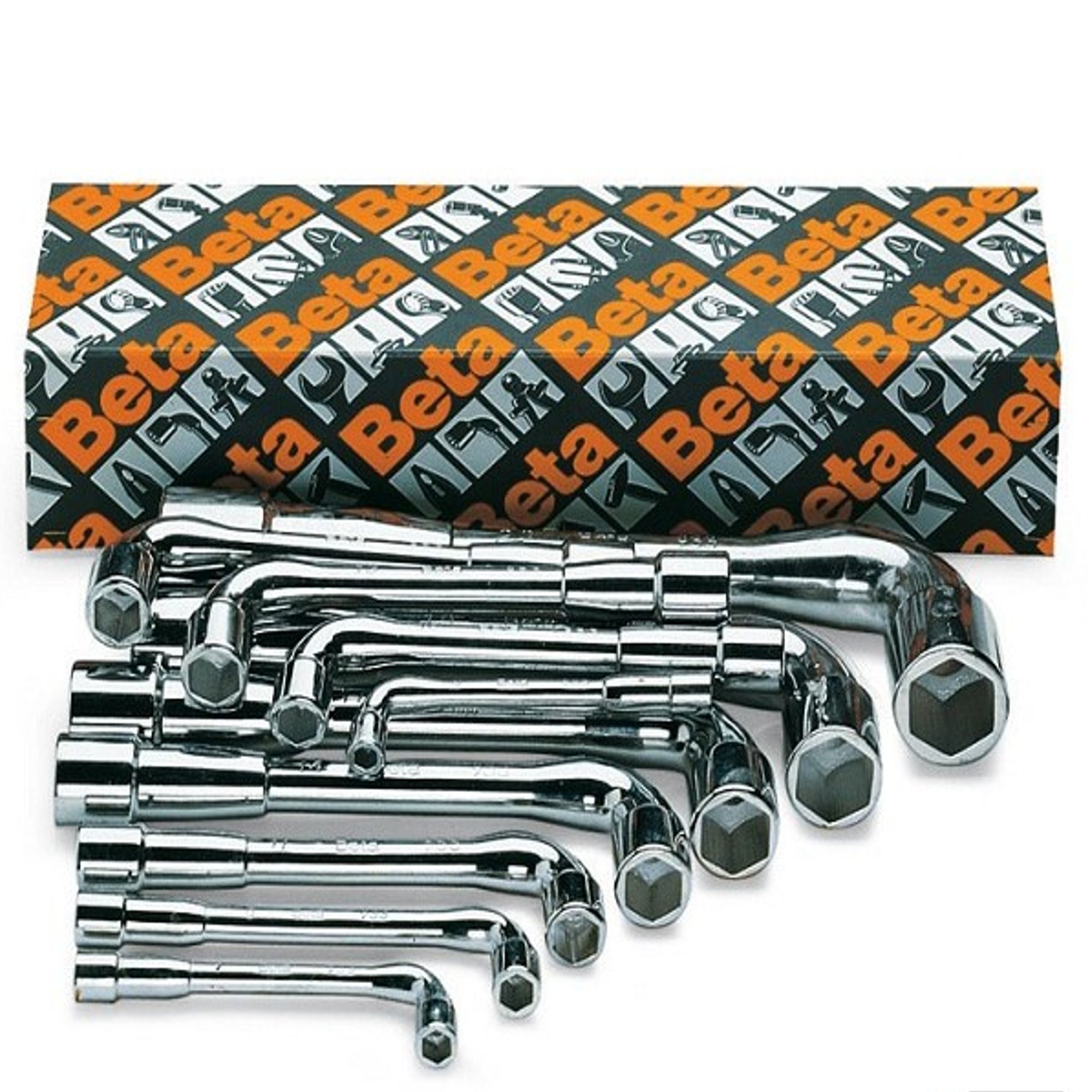 Beta 933/S25 25-Piece Offset Socket Wrench Set (6mm-32mm) - 6-Point Chrome Plated Tool Kit for Automotive Repair & DIY Projects