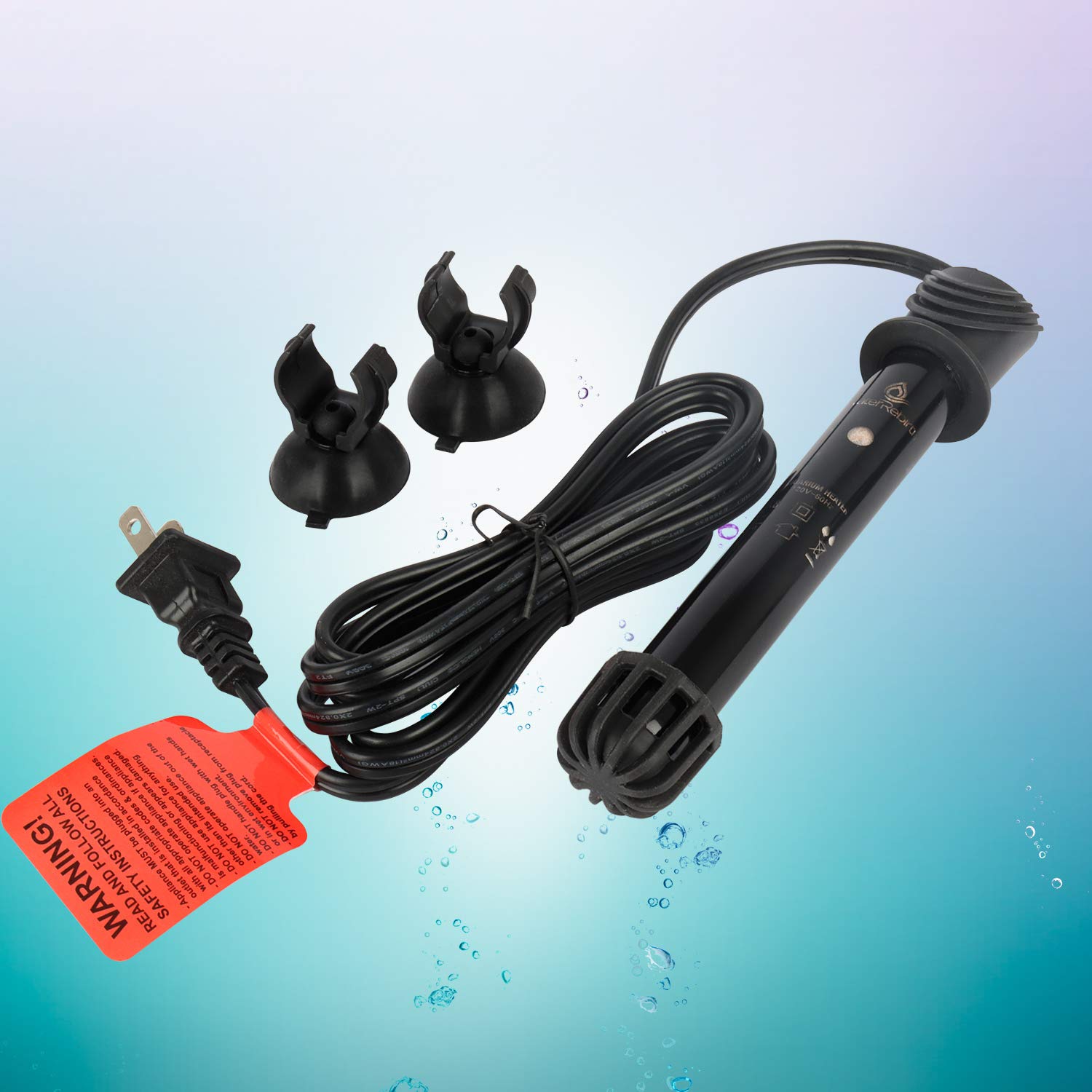 HC50 Submersible Aquarium Heater 50W - Adjustable Fish Tank Water Heater for Freshwater & Marine Tanks | Perfect for Tropical Fish, Turtles & Aquatic Plants