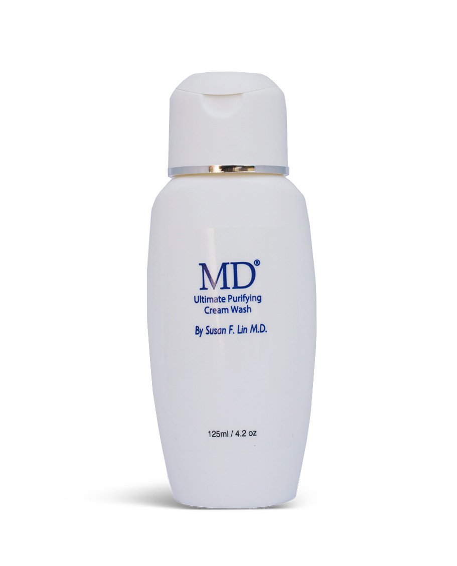 MD Ultimate Purifying Cream Wash - Deep Cleansing Facial Cleanser for Acne & Oily Skin | Gentle Exfoliating Face Wash for Men & Women | Perfect for Daily Skincare Routine & Post-Workout Cleansing