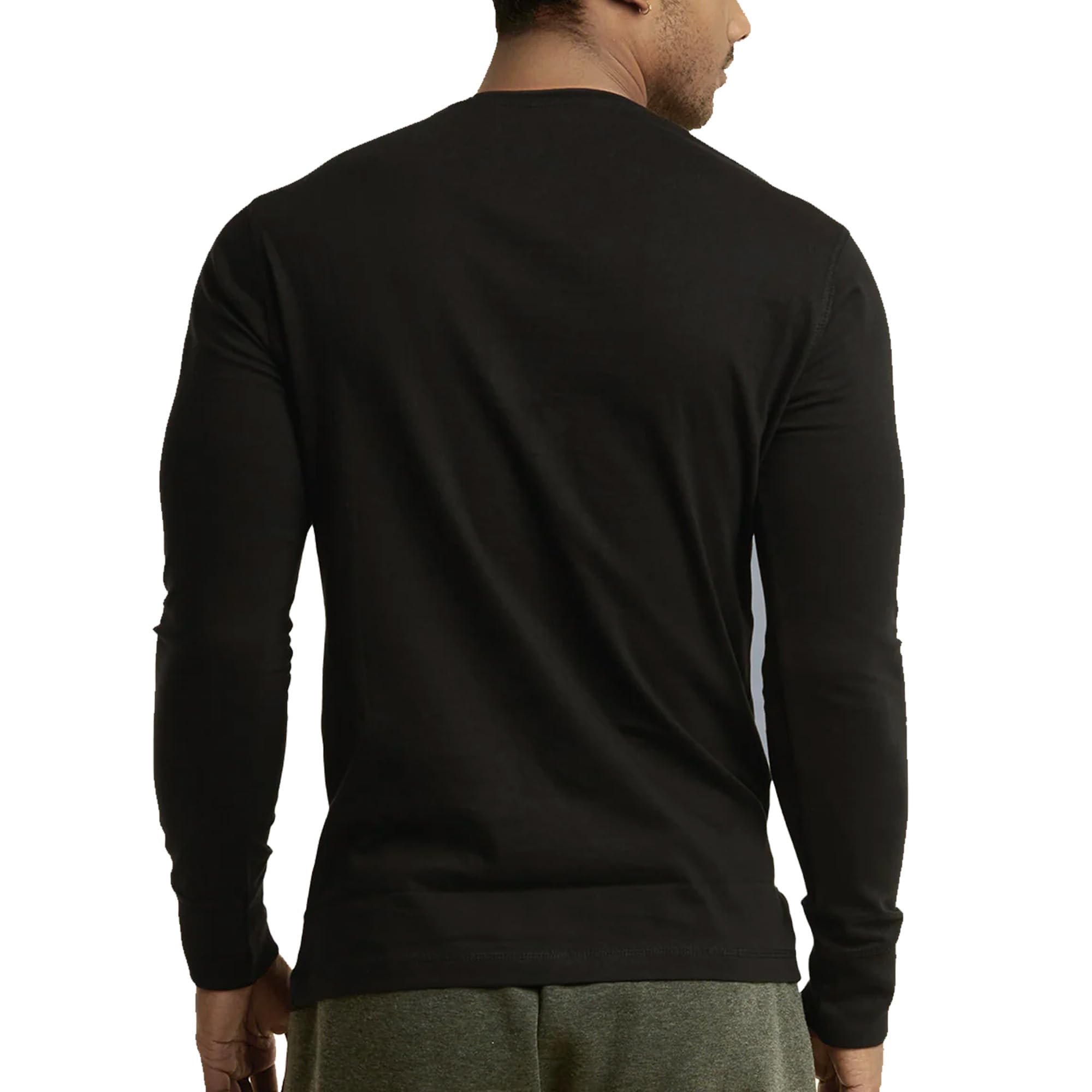 SLM Men's 100% Cotton Thermal Henley Shirt - Waffle Knit & Plain Undershirt for Winter Warmth, Layering & Outdoor Activities