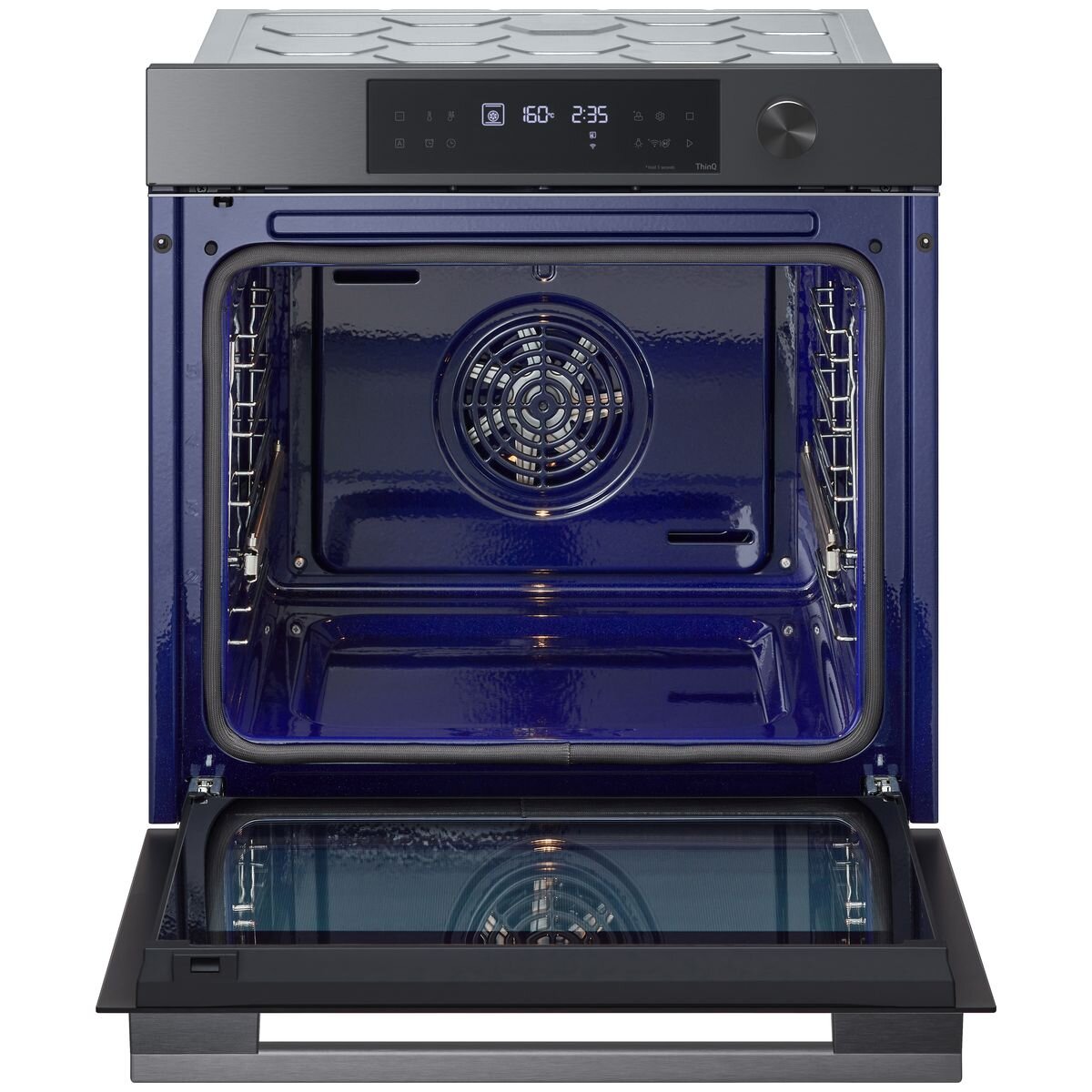 LG 60cm InstaView Series 7 Pyrolytic Self-Cleaning Oven - Black (BO607G1MB4) | Smart Built-In Electric Oven with Door-in-Door Design for Modern Kitchens & Home Baking