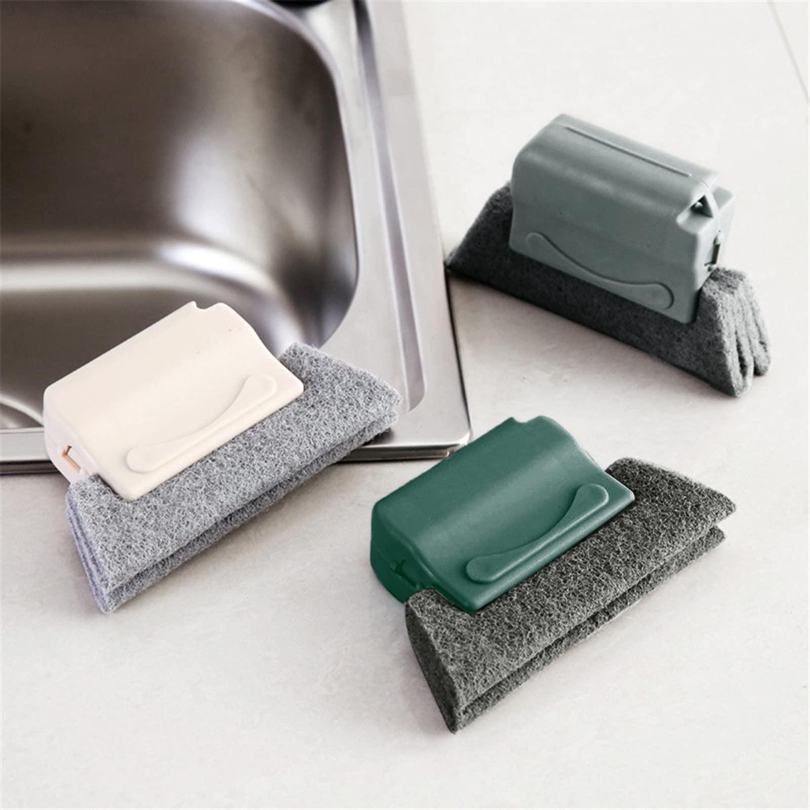 Window Track Cleaning Brush - Handheld Groove Cleaner for Home & Office