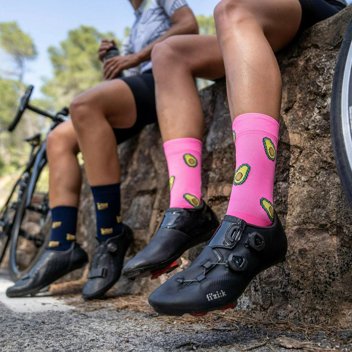 Premium Sporcks Avocado Cycling Socks - Breathable Moisture-Wicking Performance Socks for Road & Mountain Biking - Perfect for Cycling Enthusiasts & Outdoor Sports