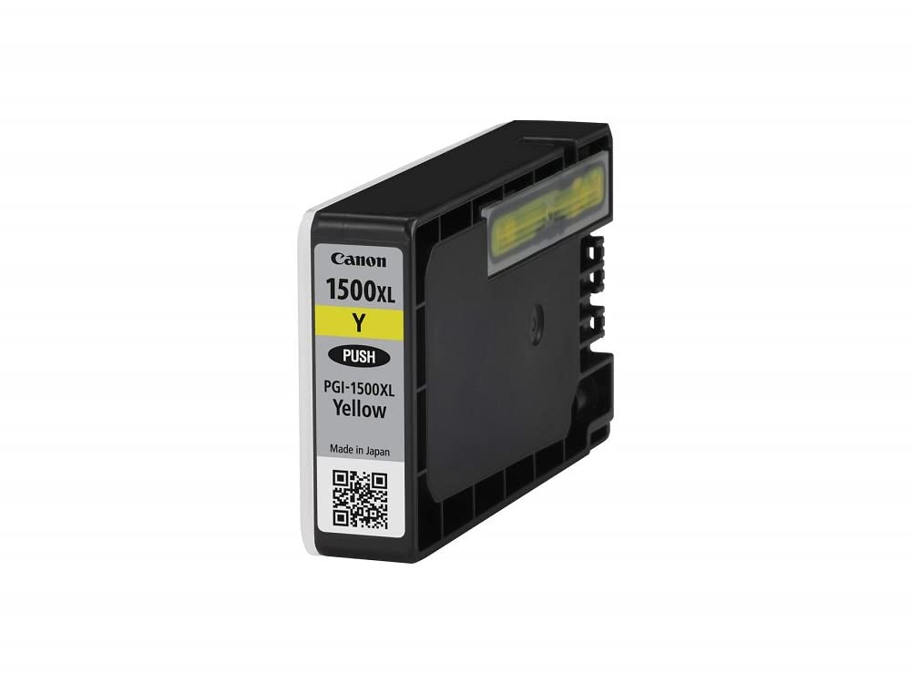 Original Canon PGI-1500 XL Yellow Ink Cartridge (12ml) for MAXIFY Printers - High-Quality Printing for Home & Office Documents, Photos & Crafts