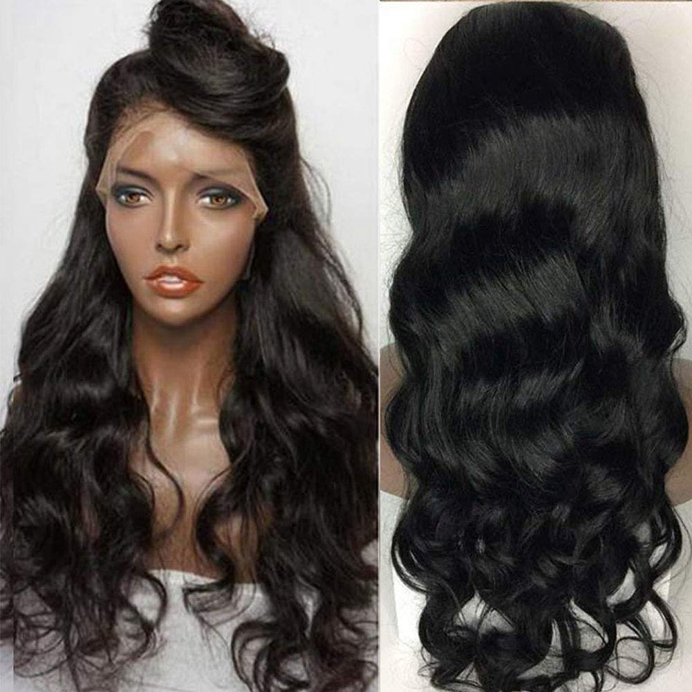 10A Brazilian Virgin Human Hair Wig for Black Women - 13x4 Lace Frontal Wig with Baby Hair, Pre-Plucked, No Tangle, No Shedding, Glueless, 18 Inch, 150% Density - Perfect for Daily Wear, Special Occasions & Protective Styling