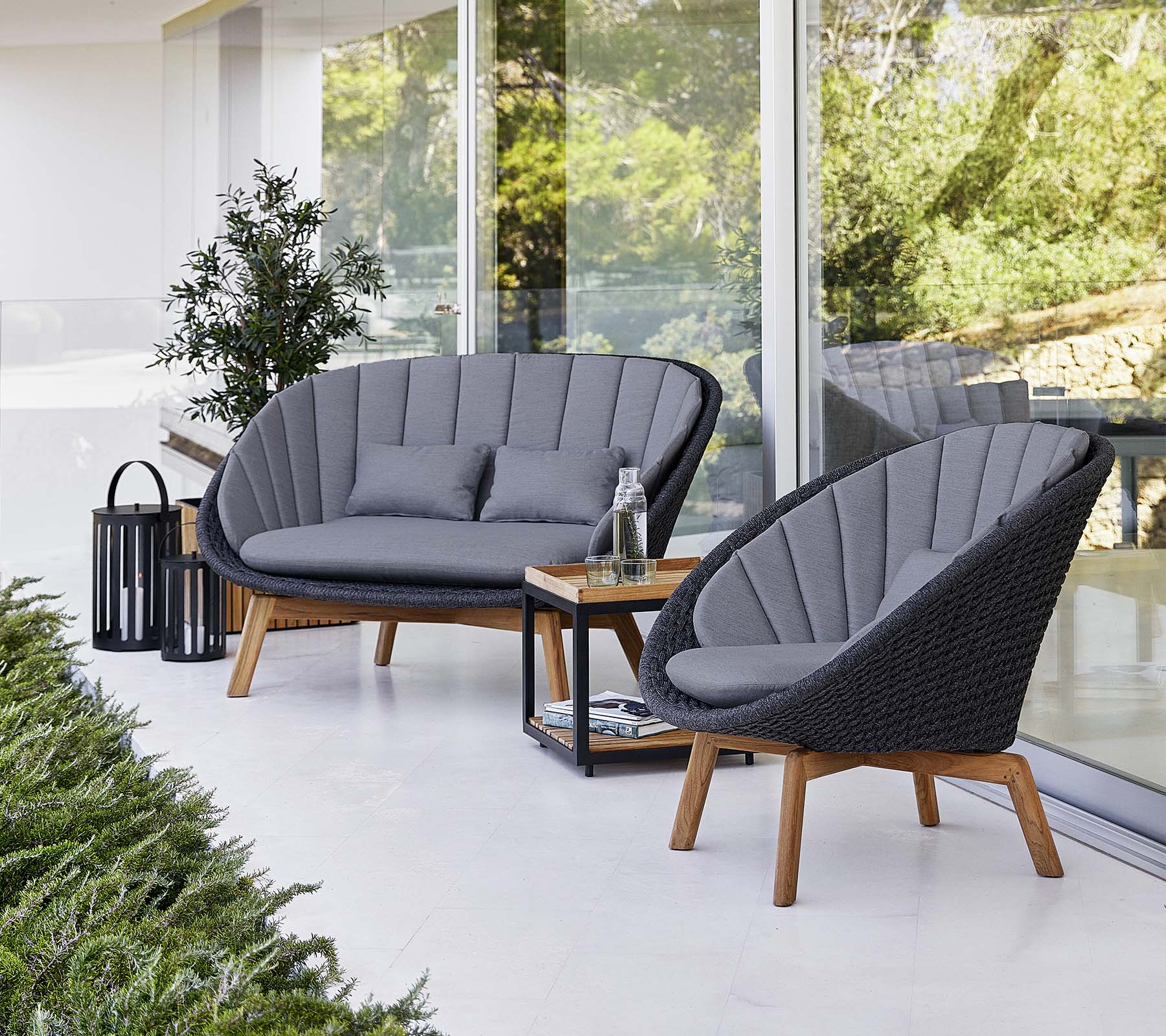 Stylish Peacock 2-Seater Sofa - Modern Living Room Furniture for Small Spaces | Perfect for Apartments, Condos & Cozy Home Decor