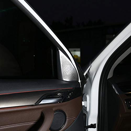 BMW X1 F48 2016-2019 Aluminum Alloy Speaker Cover - Premium Car Tweeter Trim Sticker for Enhanced Audio & Interior Style | Perfect Upgrade for Music Lovers & Car Enthusiasts