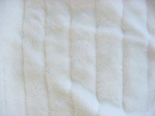 Luxury Faux Fur Minky Channel Mink Throw Blanket - Ultra Soft Plush Bedding for Couch & Bed (5'x7', Off White) - Perfect for Cozy Nights, Home Decor & Gift Giving