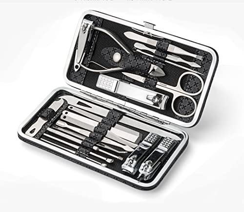 Professional Stainless Steel Manicure & Pedicure Kit - Nail Clippers, Cutters, Scissors & Ear Spoon for Home & Travel Use | Durable Grooming Tools for Perfect Nails