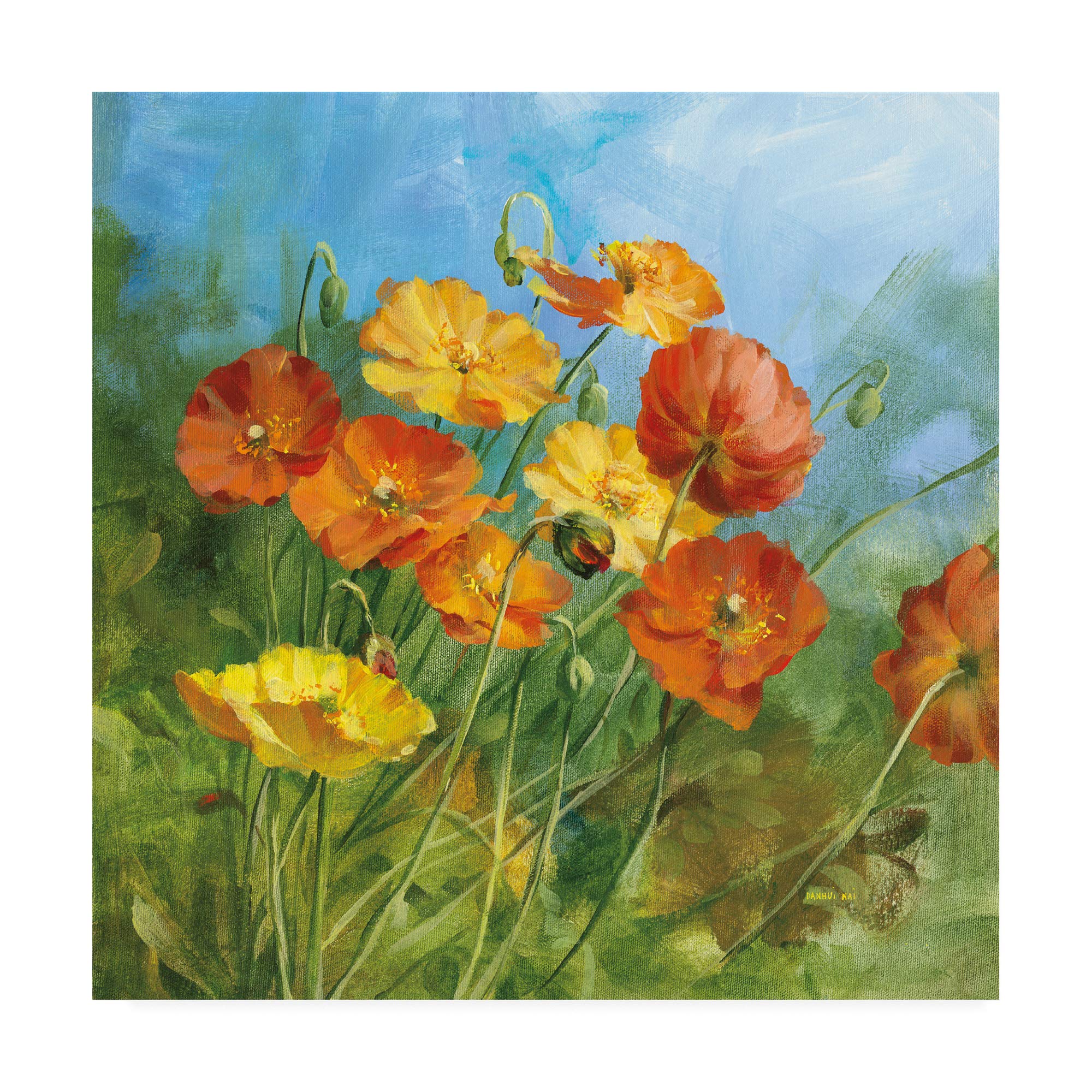 Danhui Nai Summer Field IV Fine Art Print - 18x18 Inches Wall Decor for Living Room, Bedroom & Office