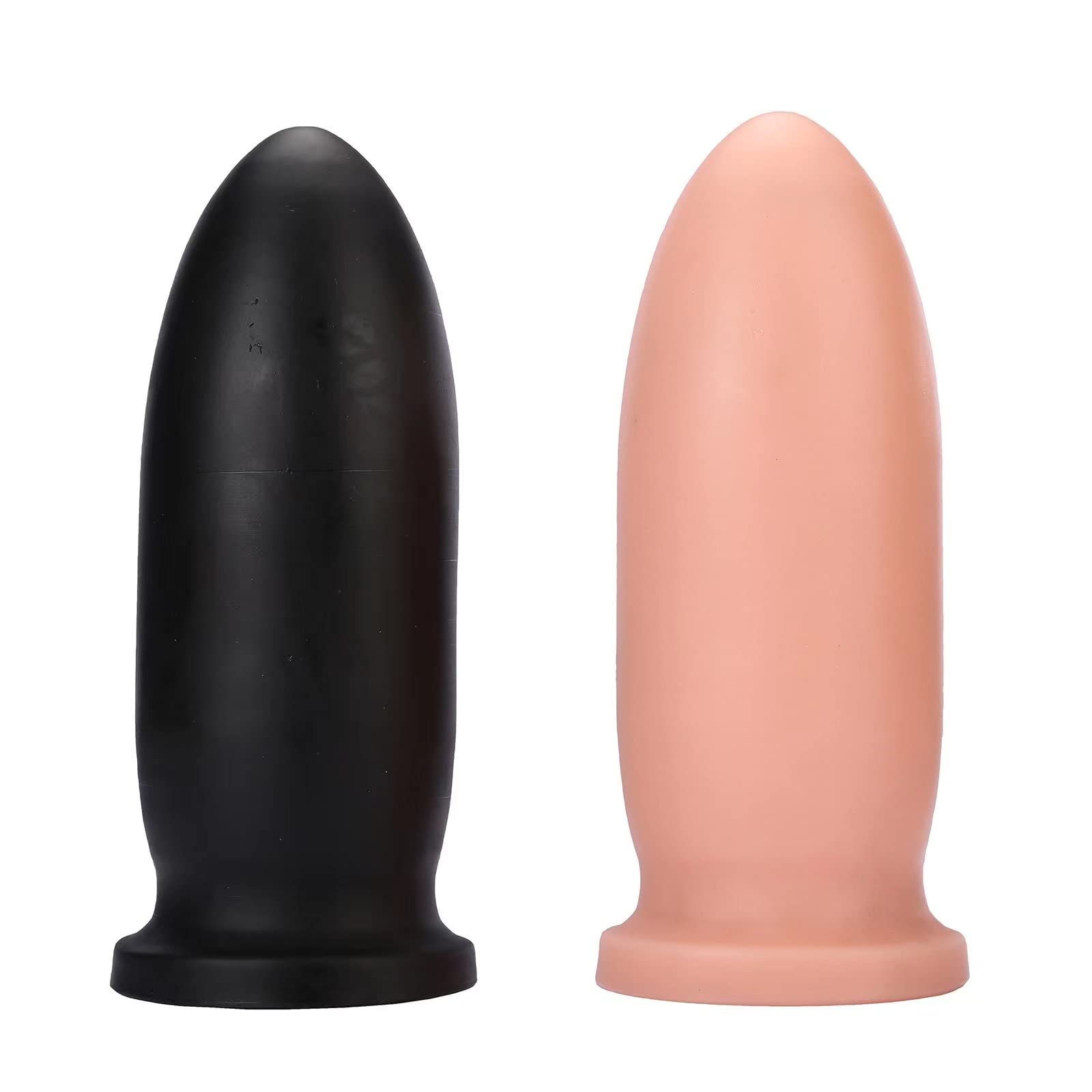 XXL Liquid Silicone Anal Plug for Beginners & Advanced Users - Ultra Soft Anal Sex Toy with Grooves for Women & Men (Flesh Color) | Perfect for Solo Play, Couples & BDSM Scenes