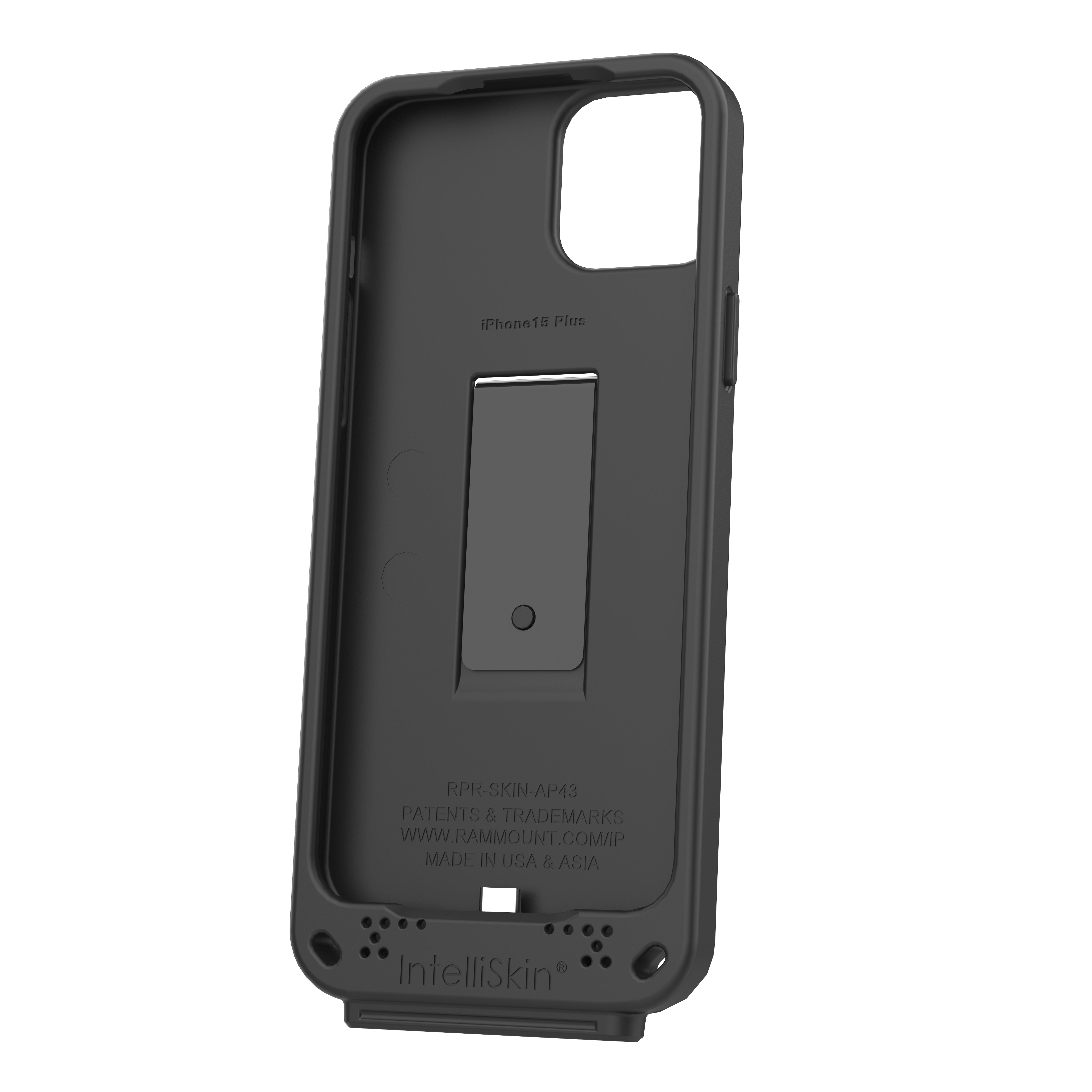 IntelliSkin® Protective Case for Apple iPhone 15 Plus - Slim & Durable RAM GDS SKIN AP43 Cover - Perfect for Everyday Use, Travel & Outdoor Activities