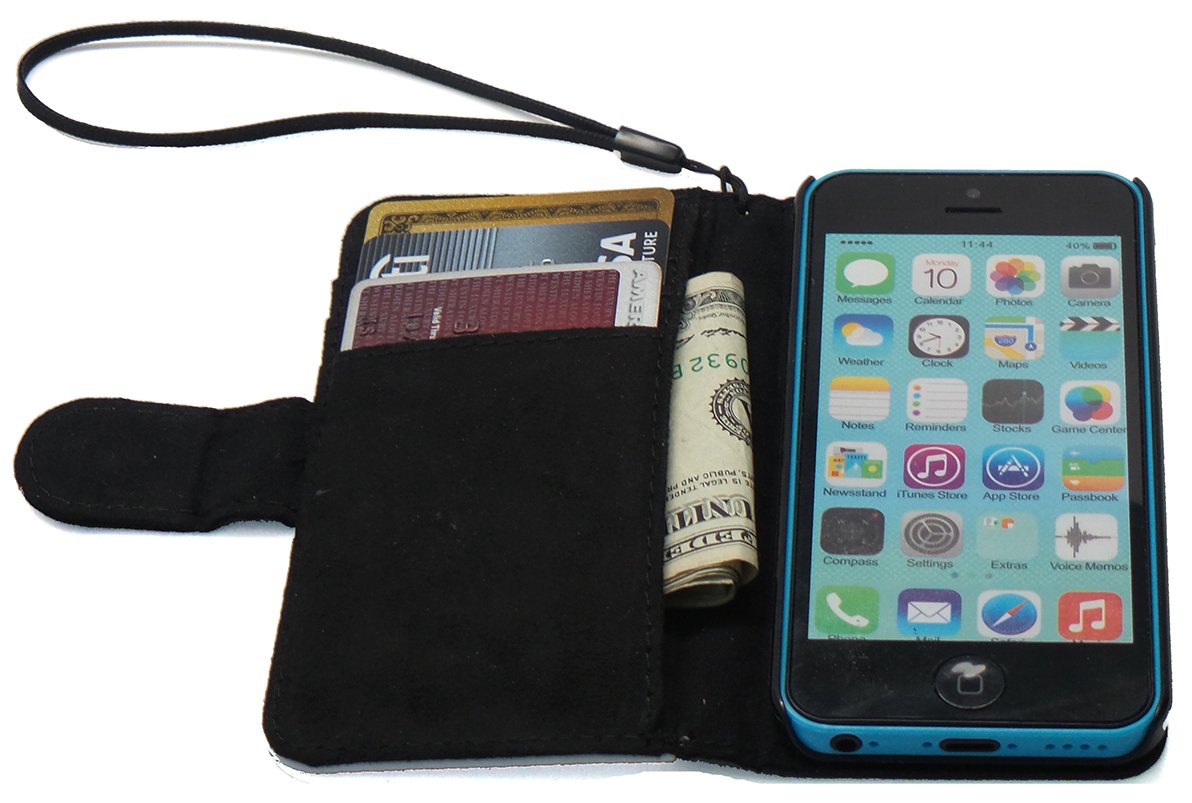 Magnetic Flip Wallet Case for Apple iPhone 5c - Ballad Duck Design | Slim Protective Cover with Card Holder | Perfect for Everyday Use & Travel