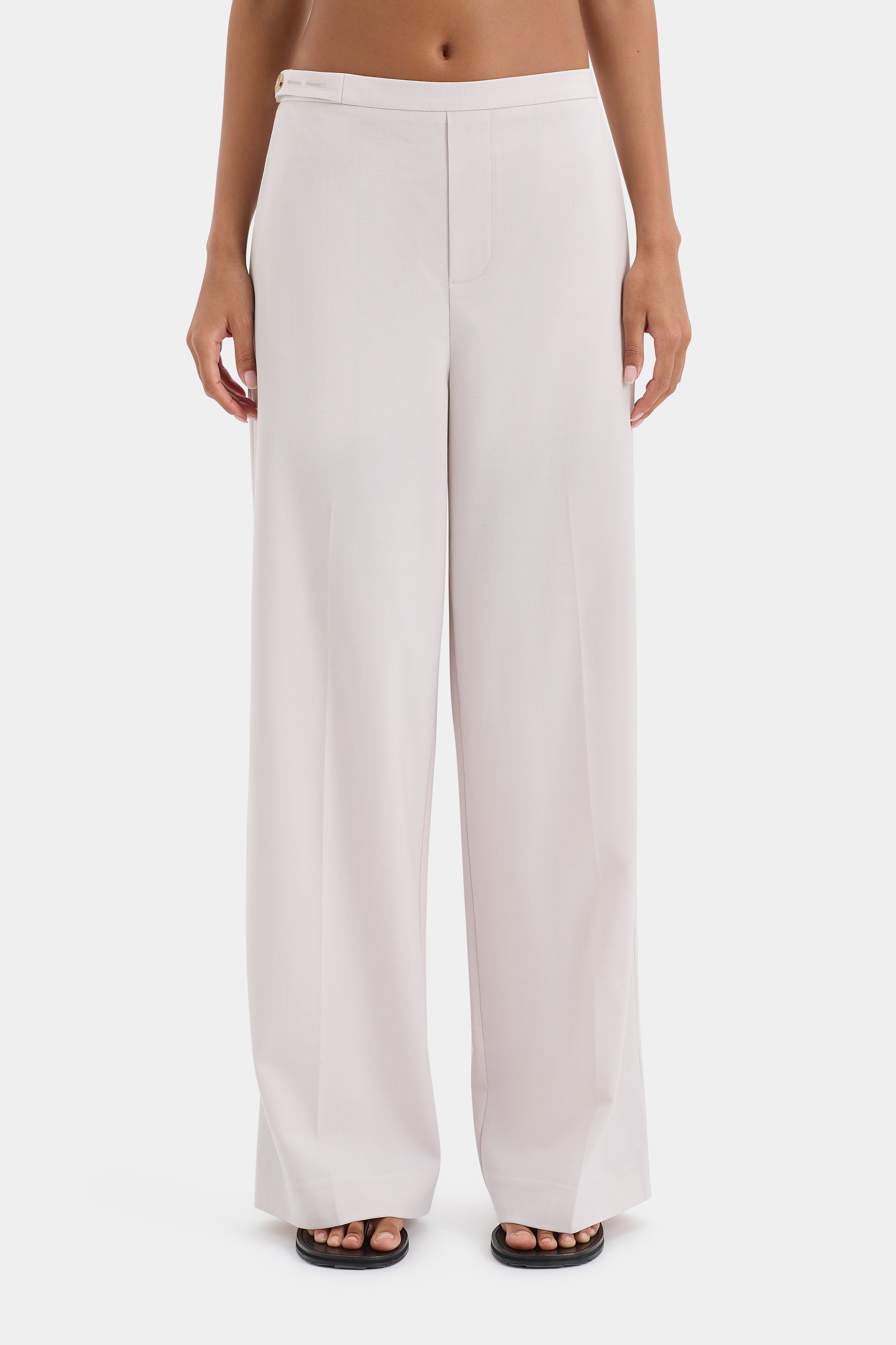 Laredo Light Ecru Pants for Women - Comfortable Casual Trousers for Everyday Wear, Office & Travel