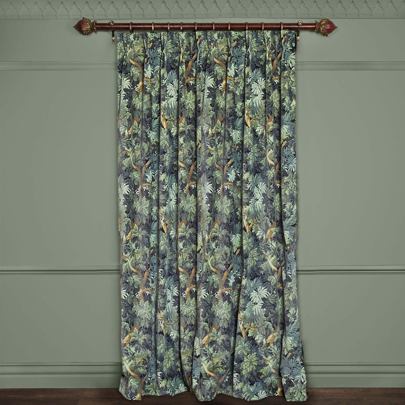 Luxury FORIS Blackout Velvet Curtains - Thermal Insulated Noise Reducing Drapes for Bedroom & Living Room - Elegant Noir Black Window Treatment for Home Decor