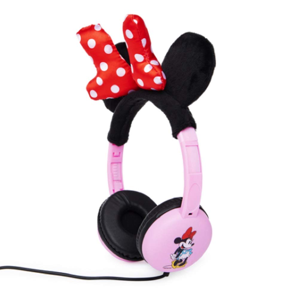 Kid Safe Over The Ear Headphones with Volume Limiter - Minnie Mouse Design for Children | Perfect for School, Travel & Home Learning