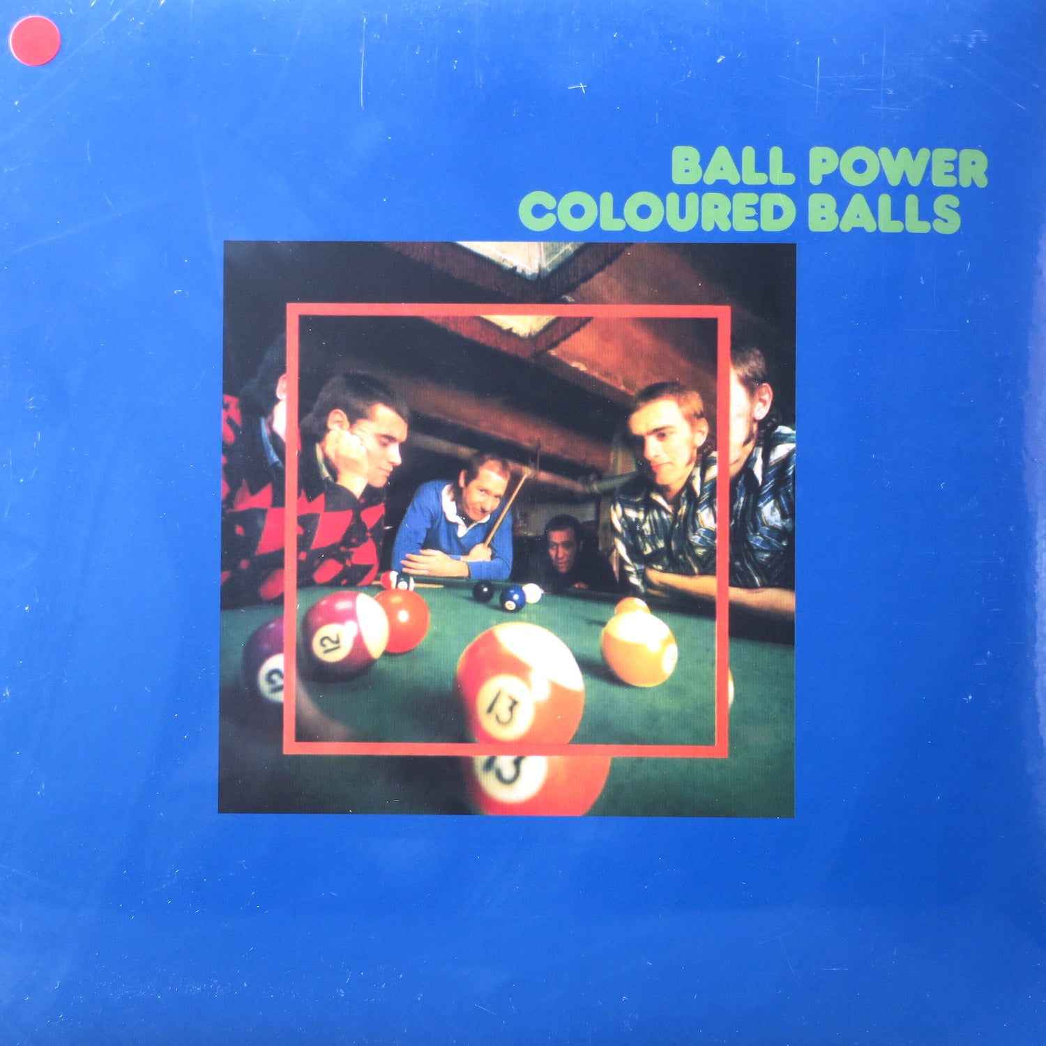 Coloured Balls 'Ball Power' Blue/White Pinwheel Vinyl LP (1973 Australian Hard Rock) - Rare Collectible Record for Music Enthusiasts & Vintage Vinyl Collectors