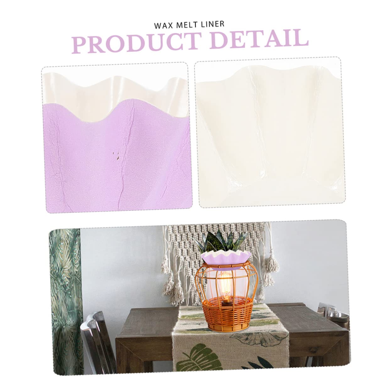 PRETYZOOM 100pcs Purple Wax Paper Cups - Leakproof Wax Warmer Liners for Candle Making, Wax Melting, and Aromatherapy - Perfect for DIY Crafts, Home Fragrance, and Spa Use