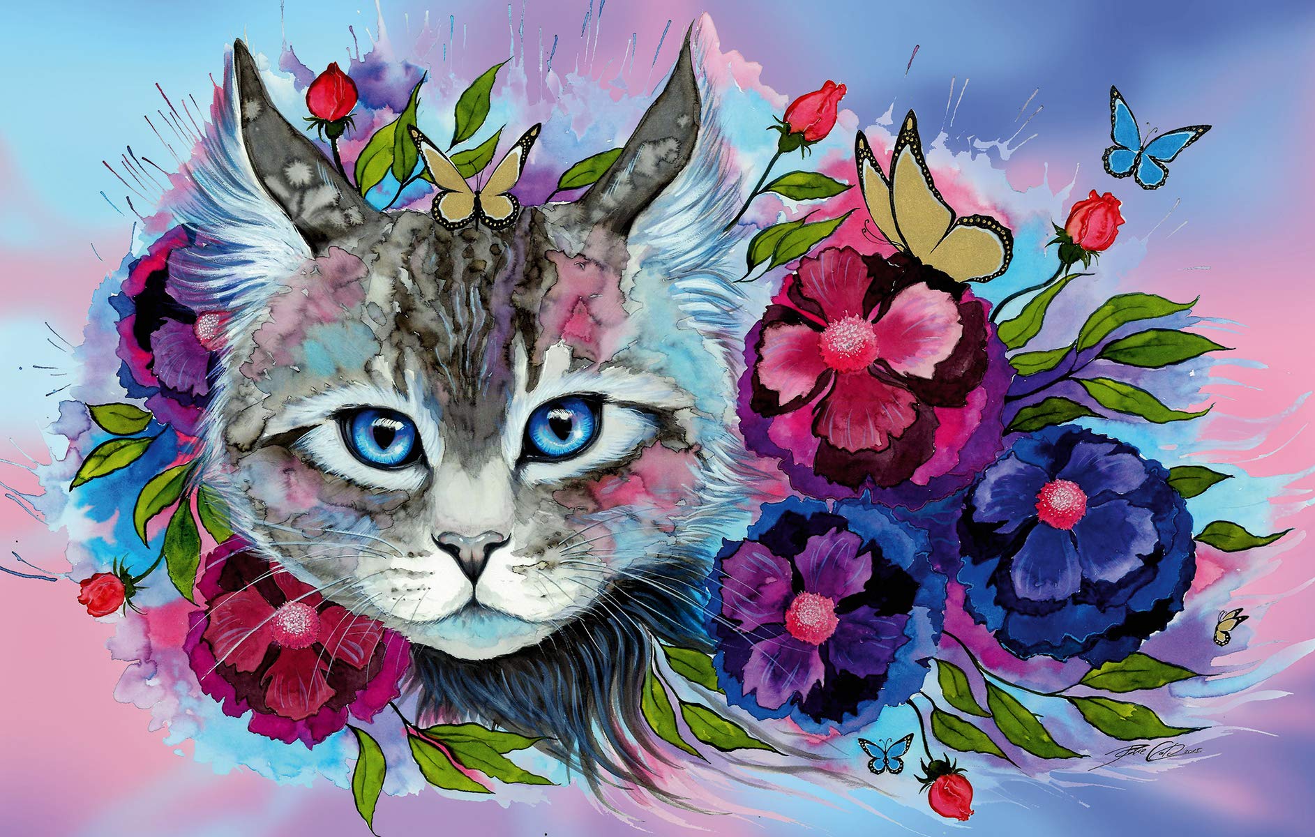 Ravensburger Adult Jigsaw Puzzle - Cat's Eye 200 Piece Puzzle for Adults (12960) - Perfect for Relaxation, Stress Relief & Family Game Night