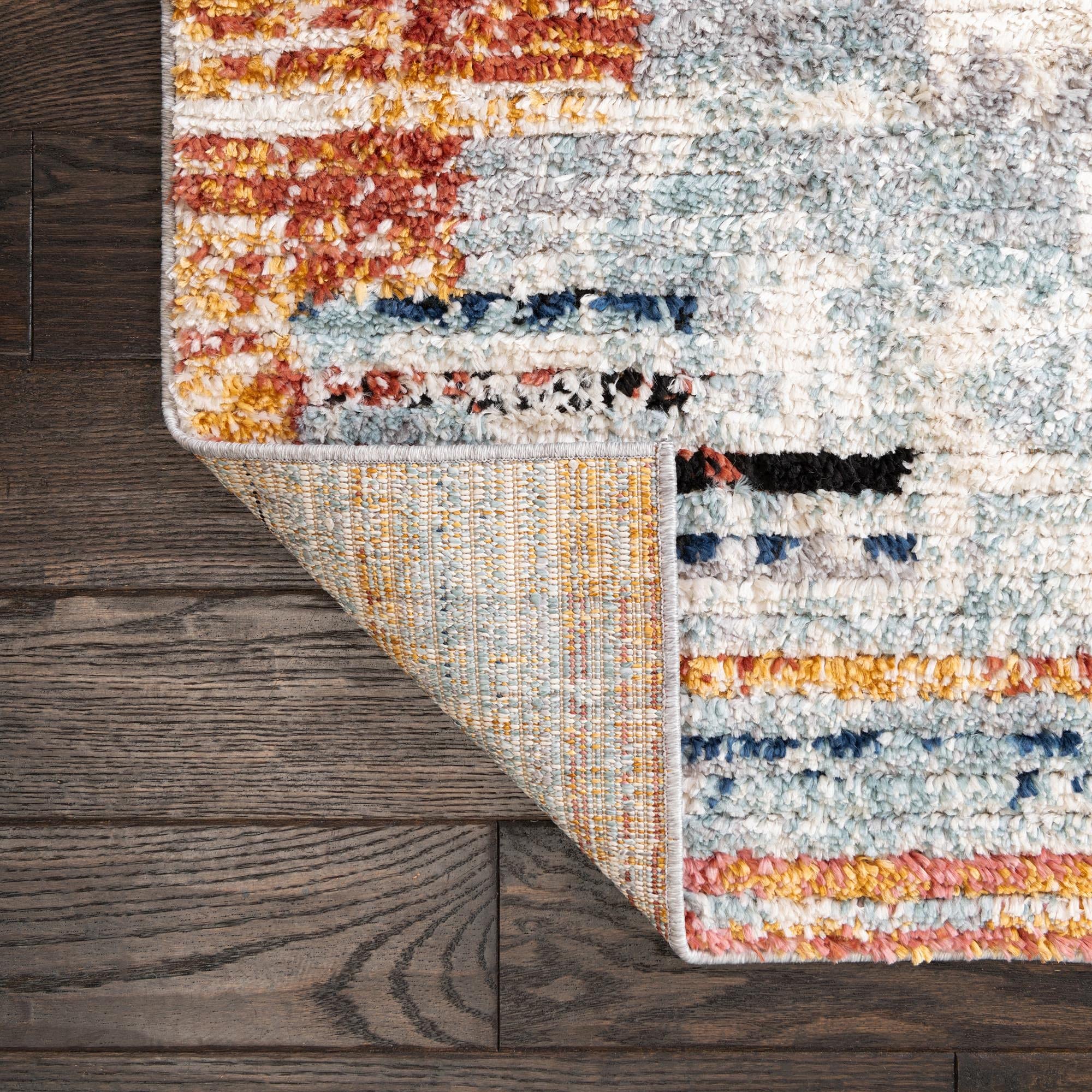 Rugs.com Tucson Collection 4x6 Multi Low Pile Rug - Non-Slip Entryway, Kitchen, Breakfast Nook & Accent Rug for Home Decor | Soft & Durable for High Traffic Areas