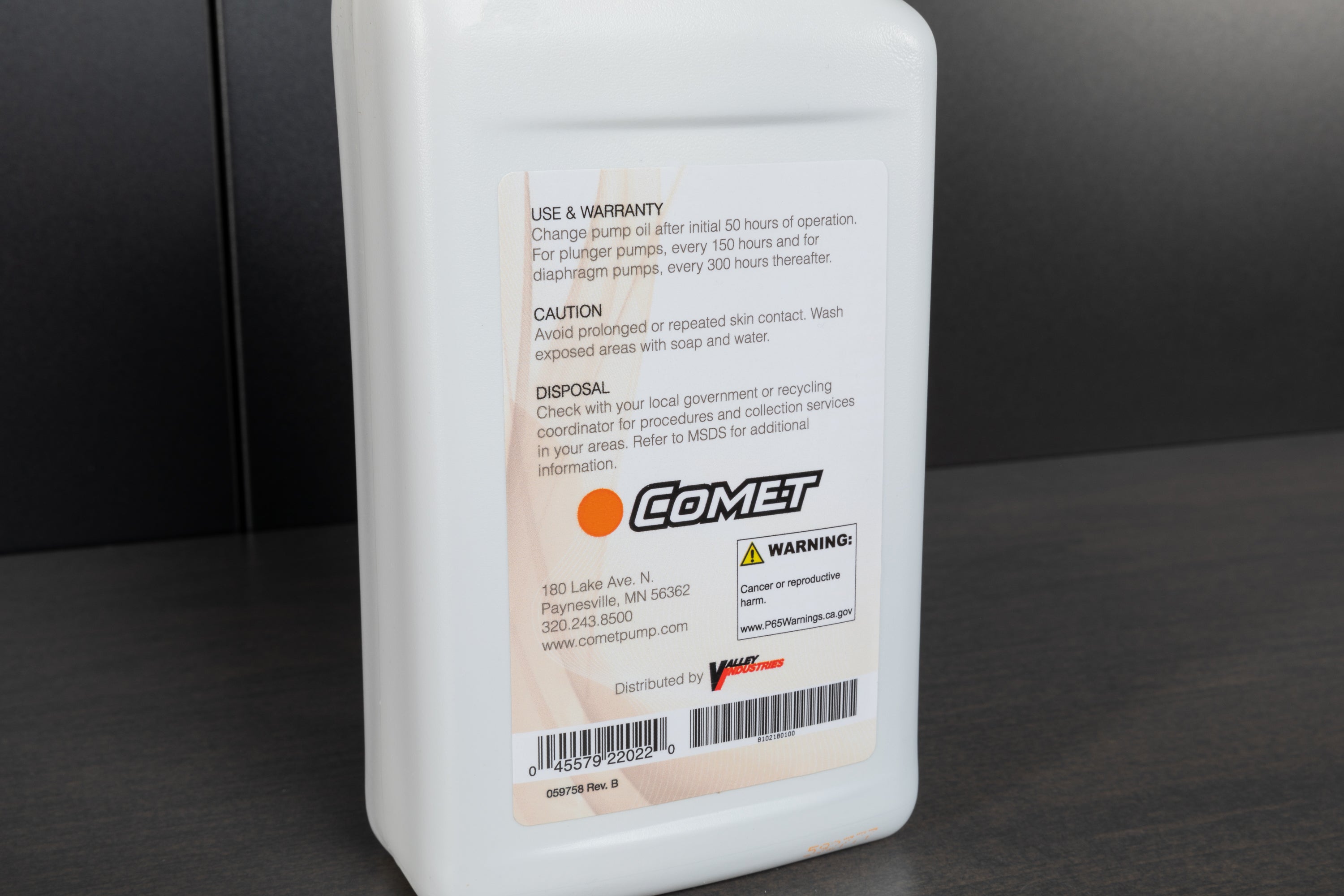 Comet Pump Oil - High-Quality Lubricant for Hydraulic Systems, Engines & Industrial Machinery - Ideal for Automotive, Marine & Heavy Equipment Maintenance