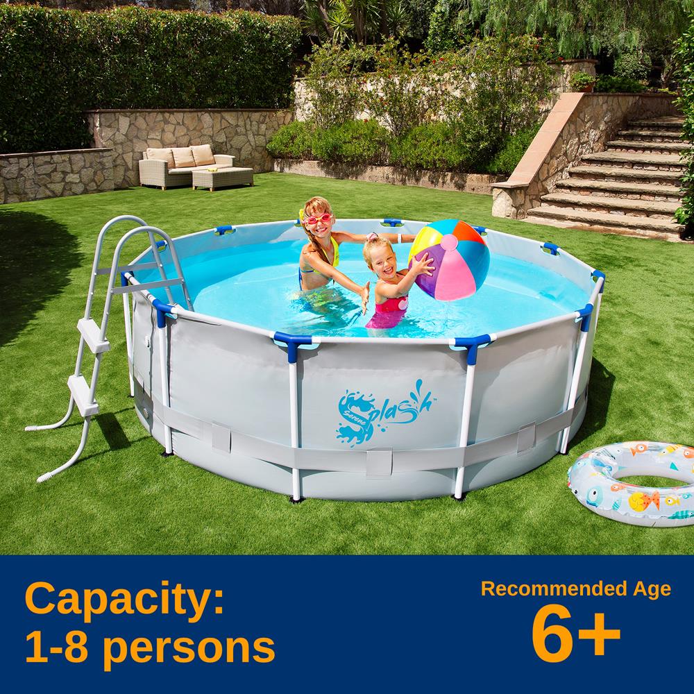 Premium Metal Frame Above Ground Pool Set - Durable & Easy Setup for Backyard, Garden, or Outdoor Fun | Perfect for Summer Swimming, Family Gatherings, and Kids Playtime