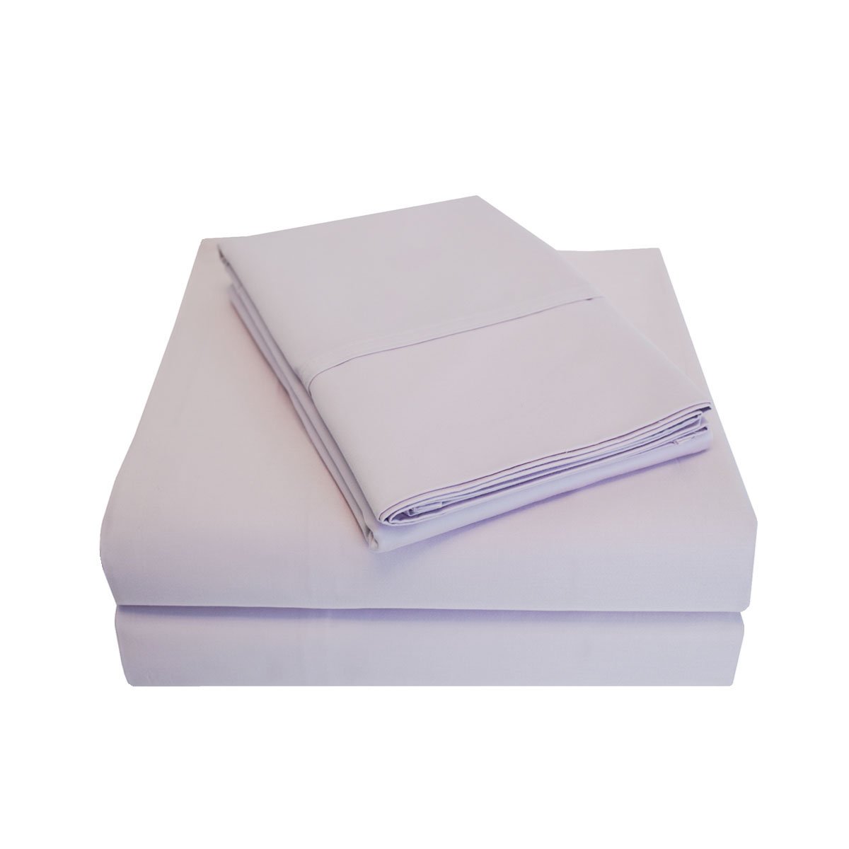 800 Thread Count 100% Cotton 6-Piece Full Bed Sheet Set with Bonus Pillowcases - Soft Luxury Lilac Bedding for Comfortable Sleep & Hotel-Style Bedroom Upgrade