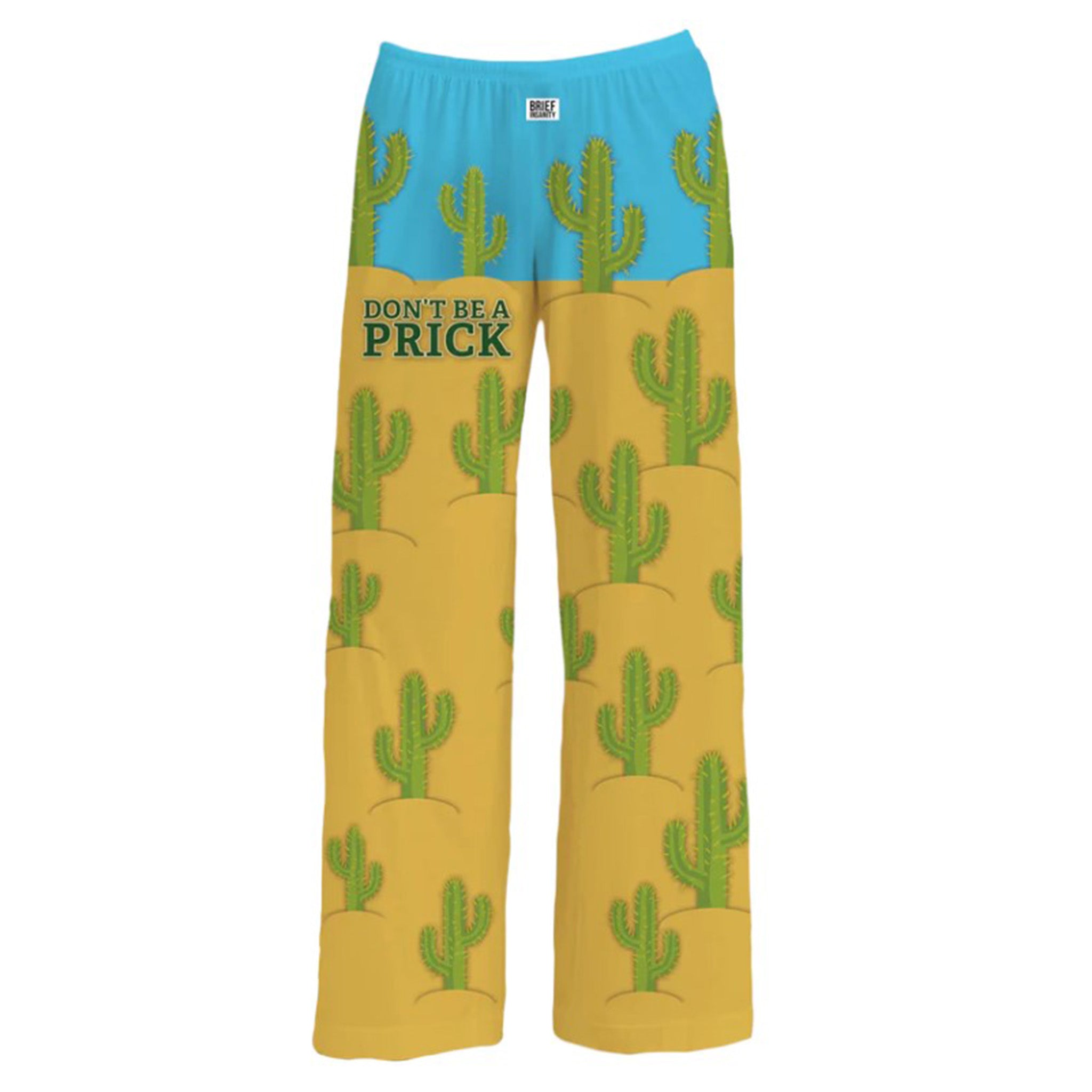 Unisex Funny Don't Be A Prick Pajama Pants - Comfortable Cotton Sleepwear for Lounge & Gifts