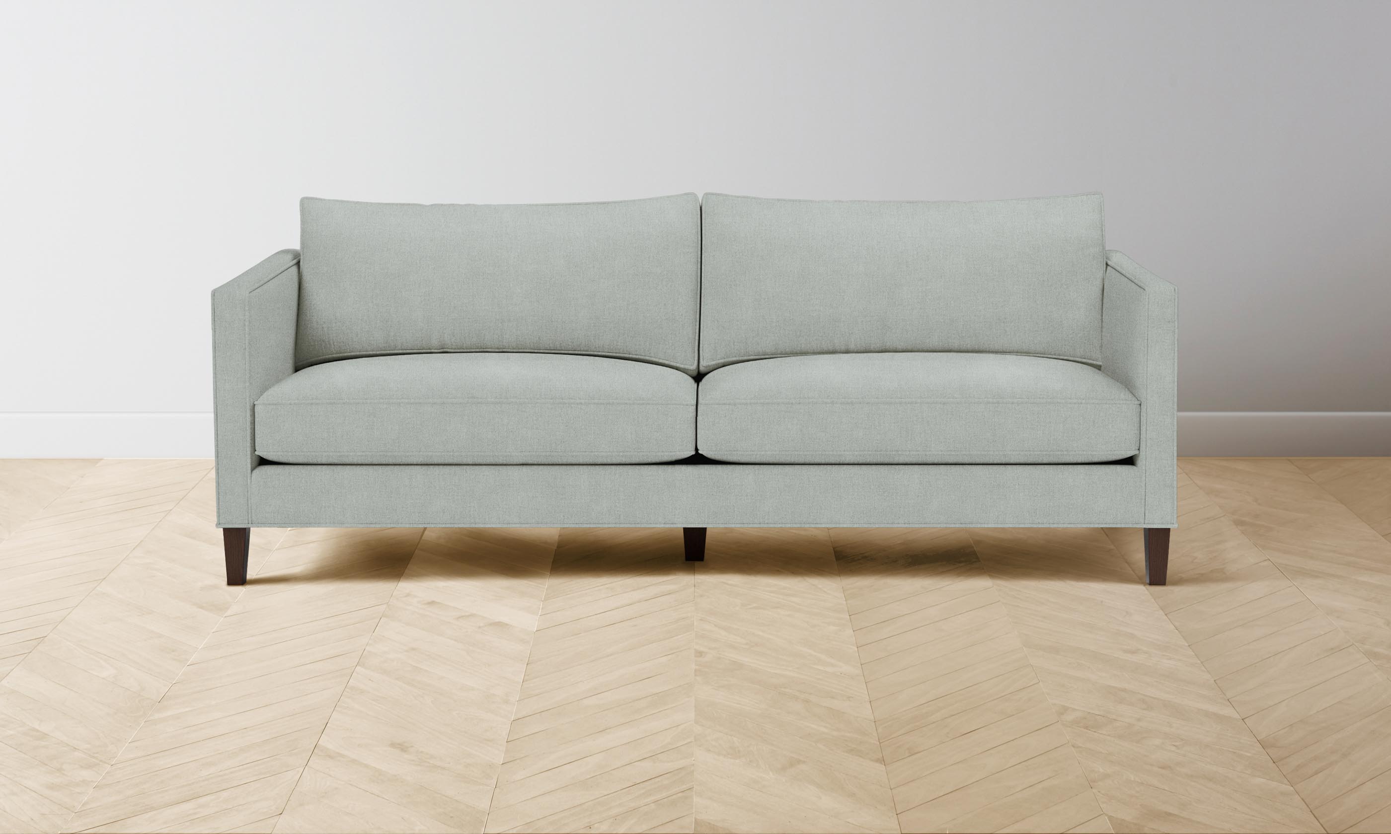 Premium Crosby Sofa - Performance Mélange Weave in Seaglass | Modern Living Room Furniture for Comfort & Style | Perfect for Small Spaces, Apartments & Cozy Homes